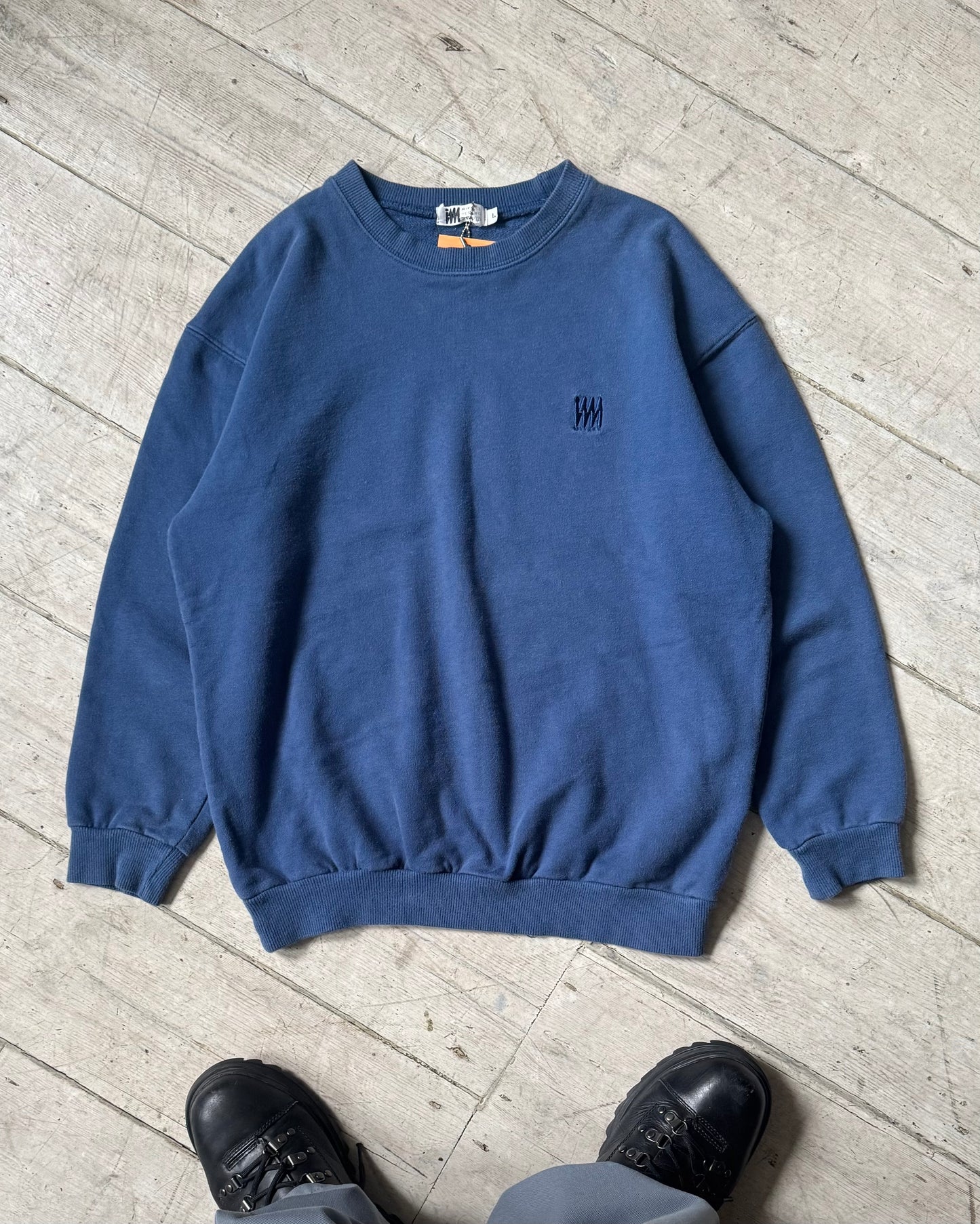 Washed Soft Blue Jumper (~S~)