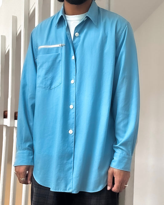 2000 Vivid Blue Packable Shirt (~L~)