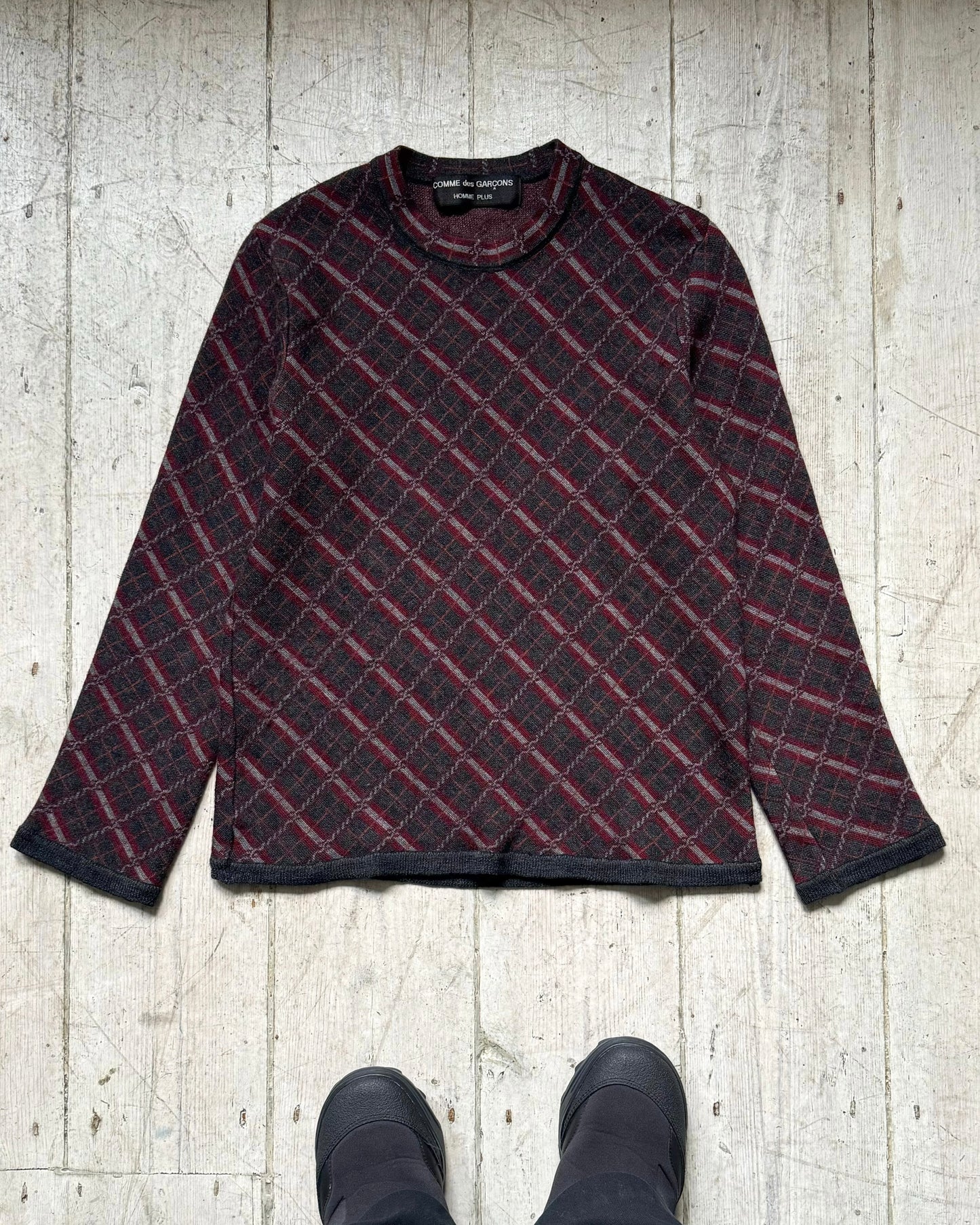 AW 1997 Argyle Pattern Knit Jumper (~S~)