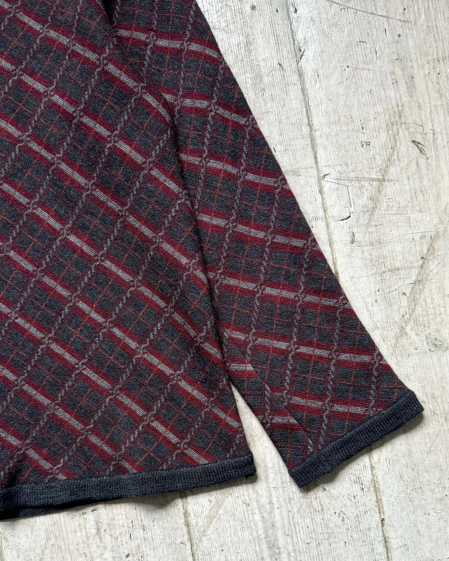 AW 1997 Argyle Pattern Knit Jumper (~S~)