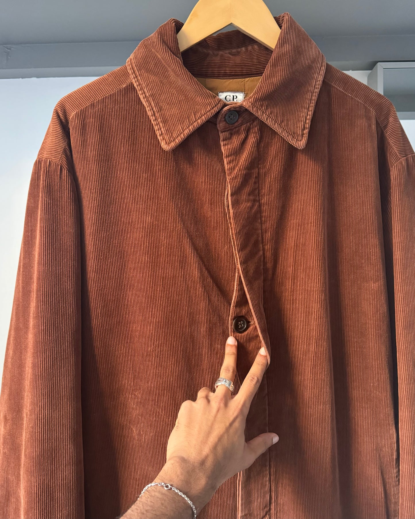AW2000 Burnt Orange / Brown Corduroy Jacket (~XL~)