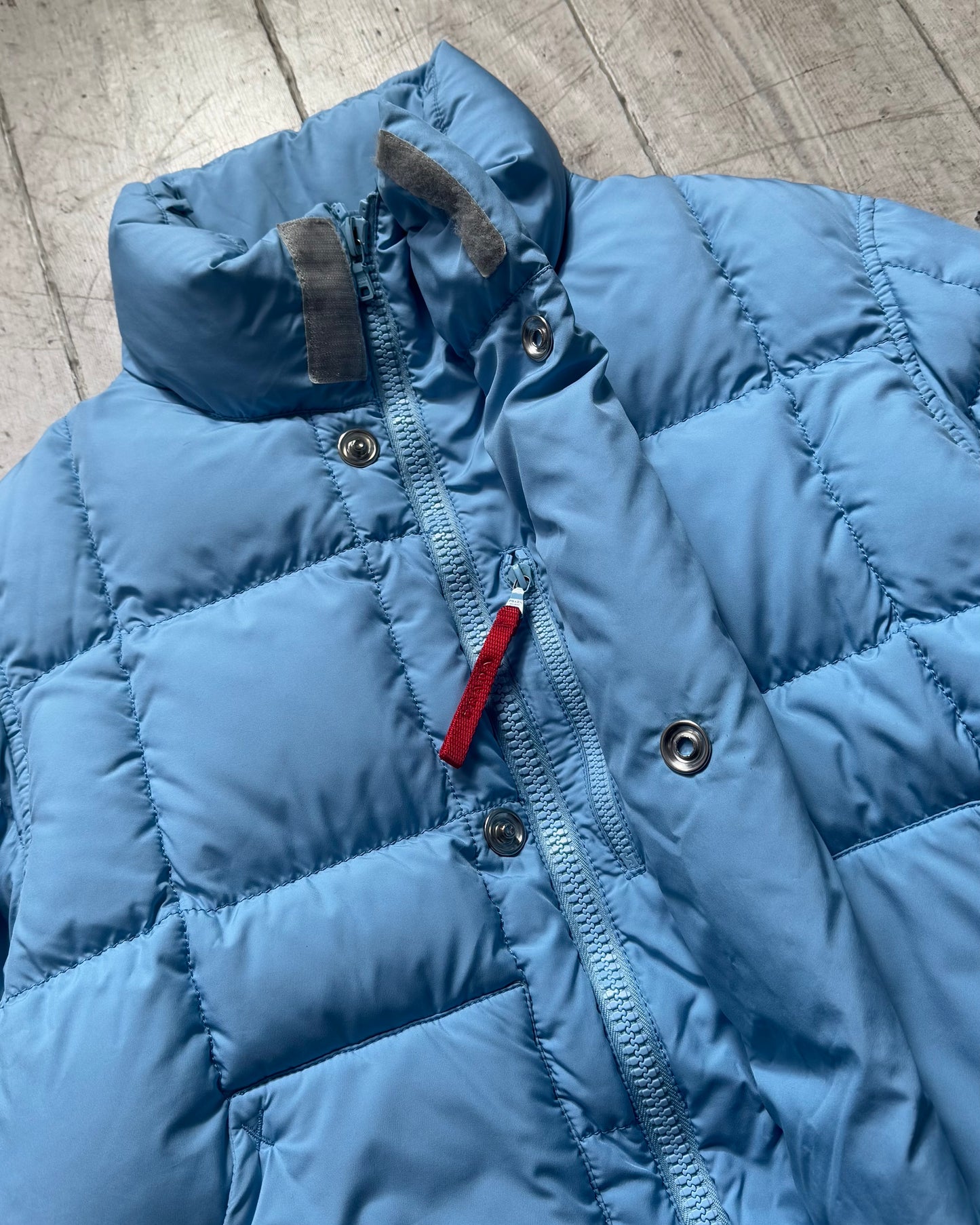 Sport Baby Blue Internal Backpack / Carry Strap Puffer Jacket (L~XL)