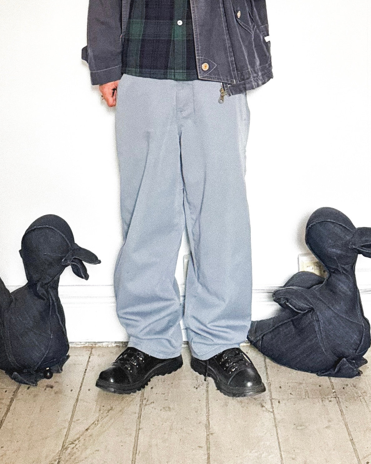 Early 2000s M.F(4)P Grey Side Pocket Pants (30~32)