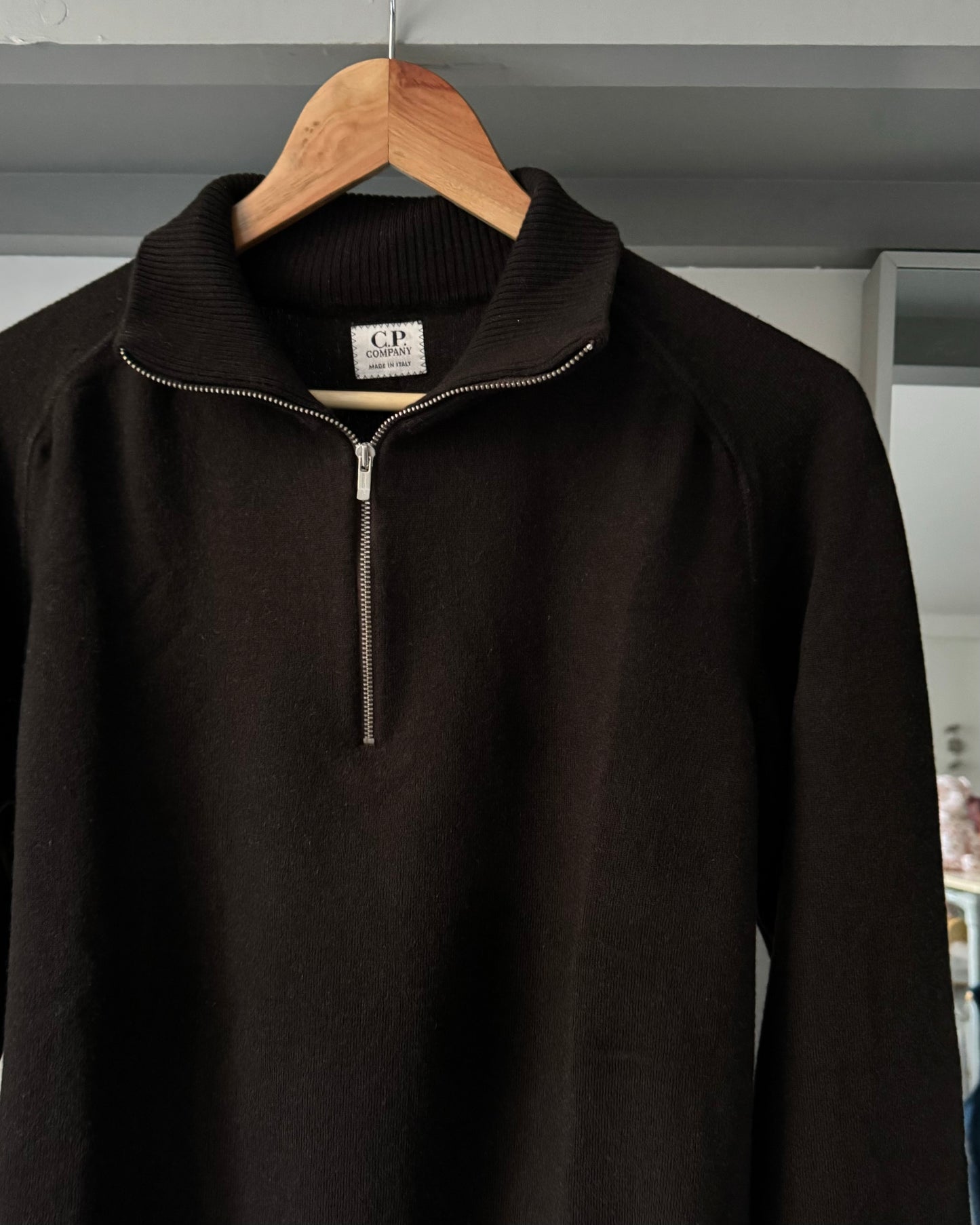 AW05 Quarter Zip Charcoal Knit Jumper (~S~)