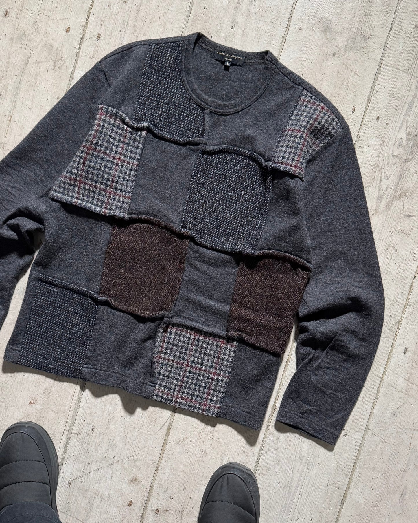 2006 Grey Patchwork Style Front Top(S~M)