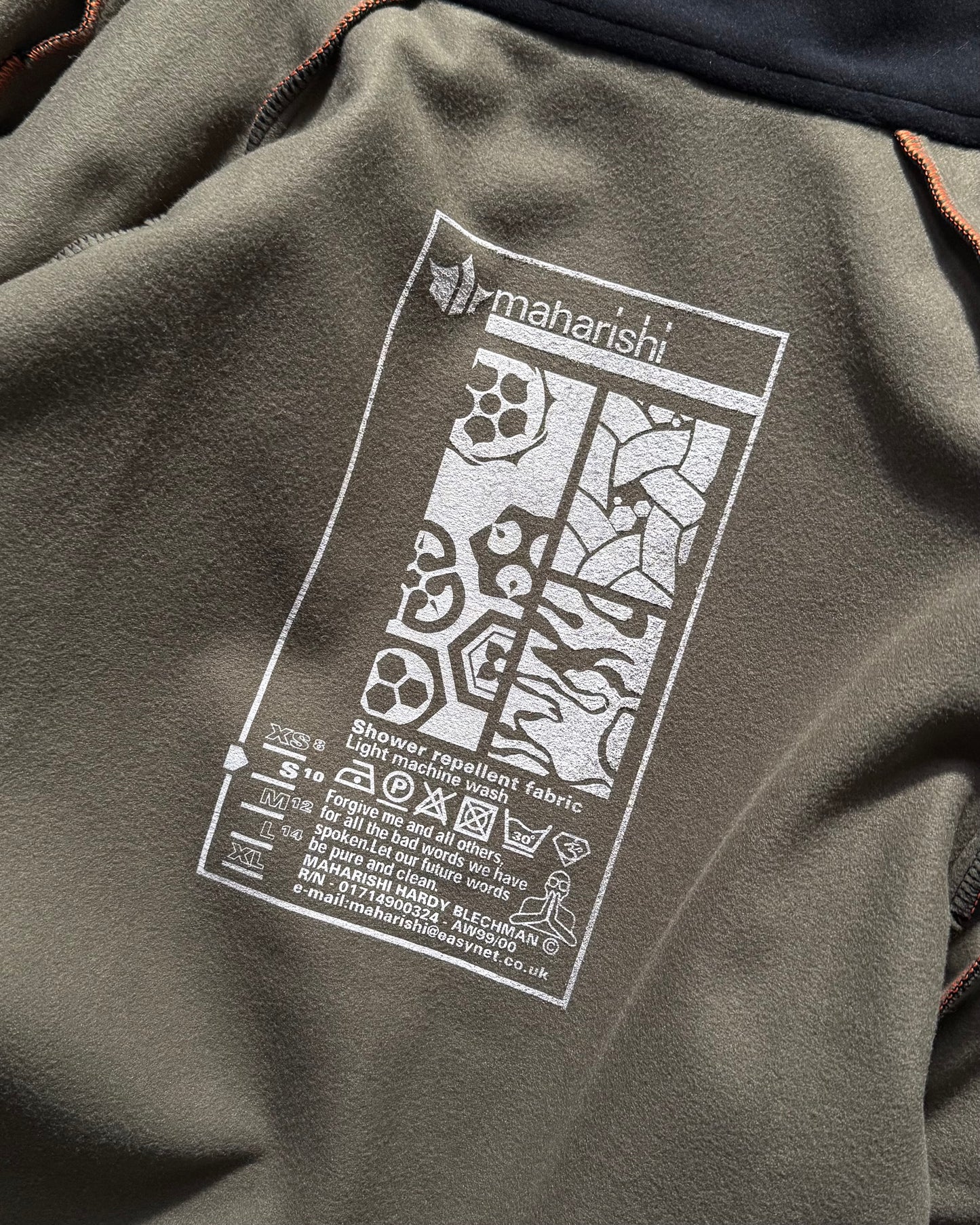 1999 Proline Black Micro Fleece Mitten Sleeve Zip Up Jacket (~M~)