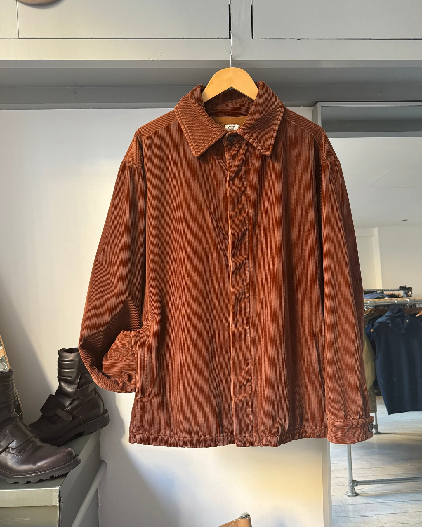 AW2000 Burnt Orange / Brown Corduroy Jacket (~XL~)