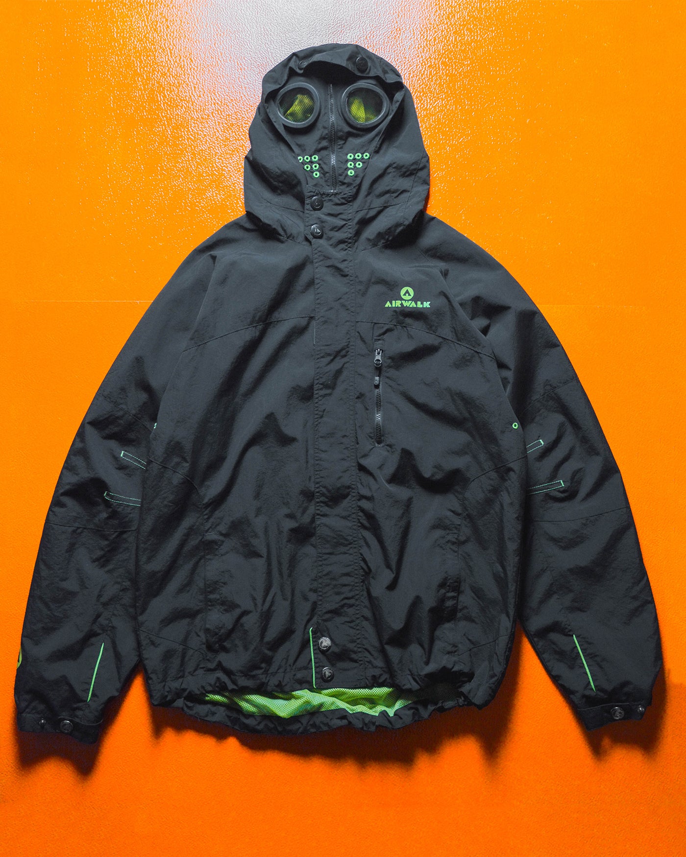 Airwalk Black / Volt Green Goggle Jacket (L) – shop.allenreji