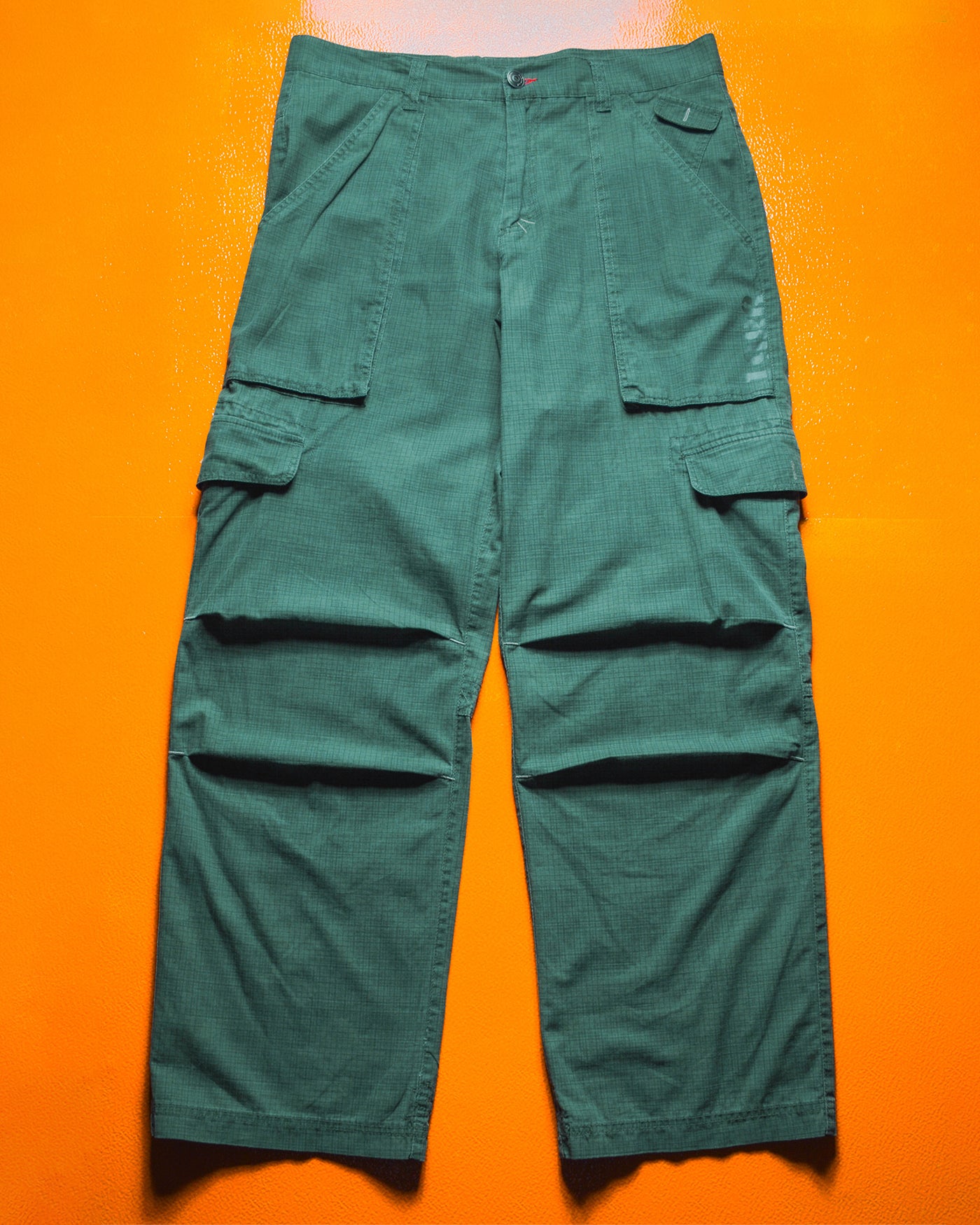 Tonal Grid Camo Dual Print Cargo Pants (~34~)
