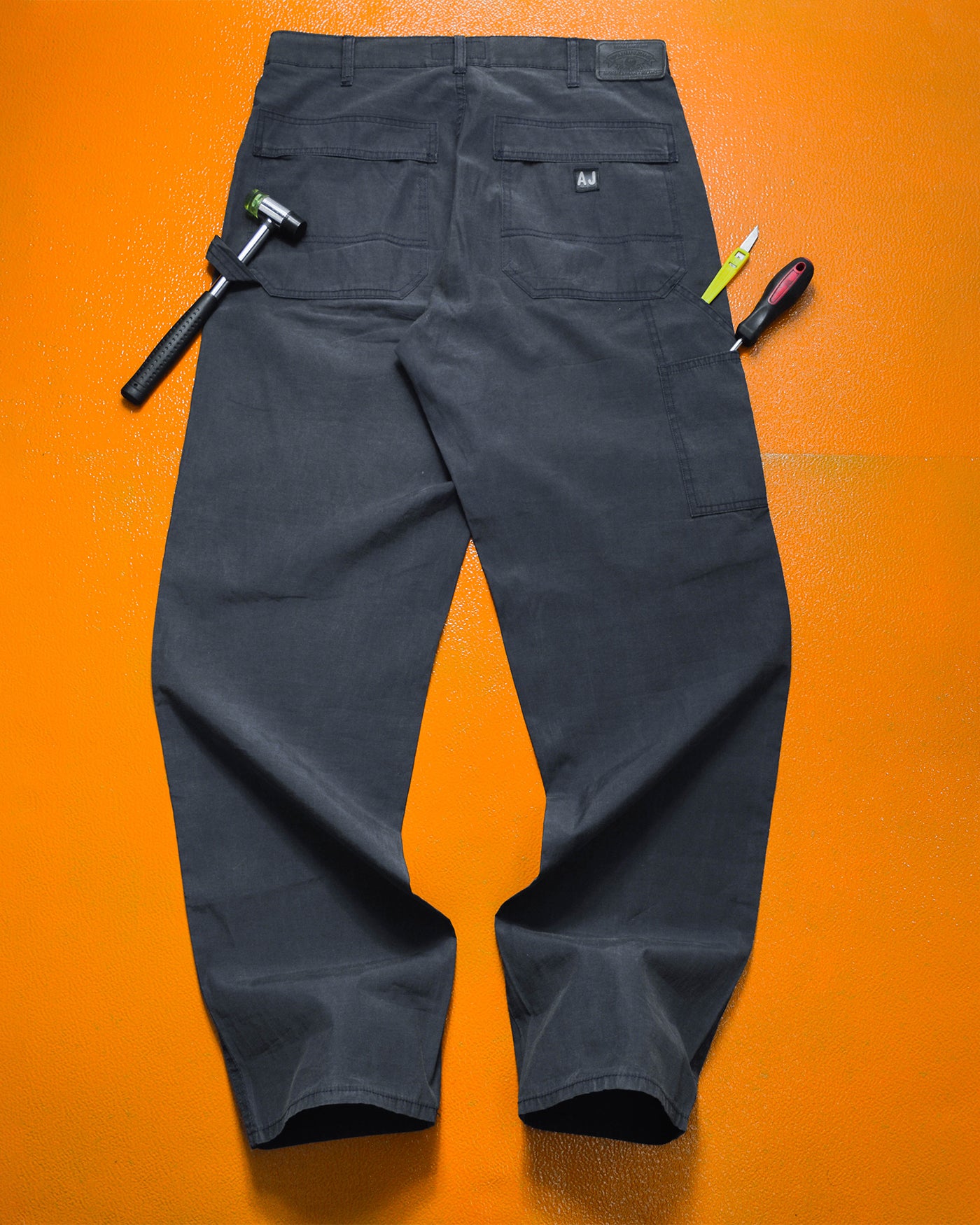 90s Lightweight Washed Navy Carpenter Utility Pants (~32~)