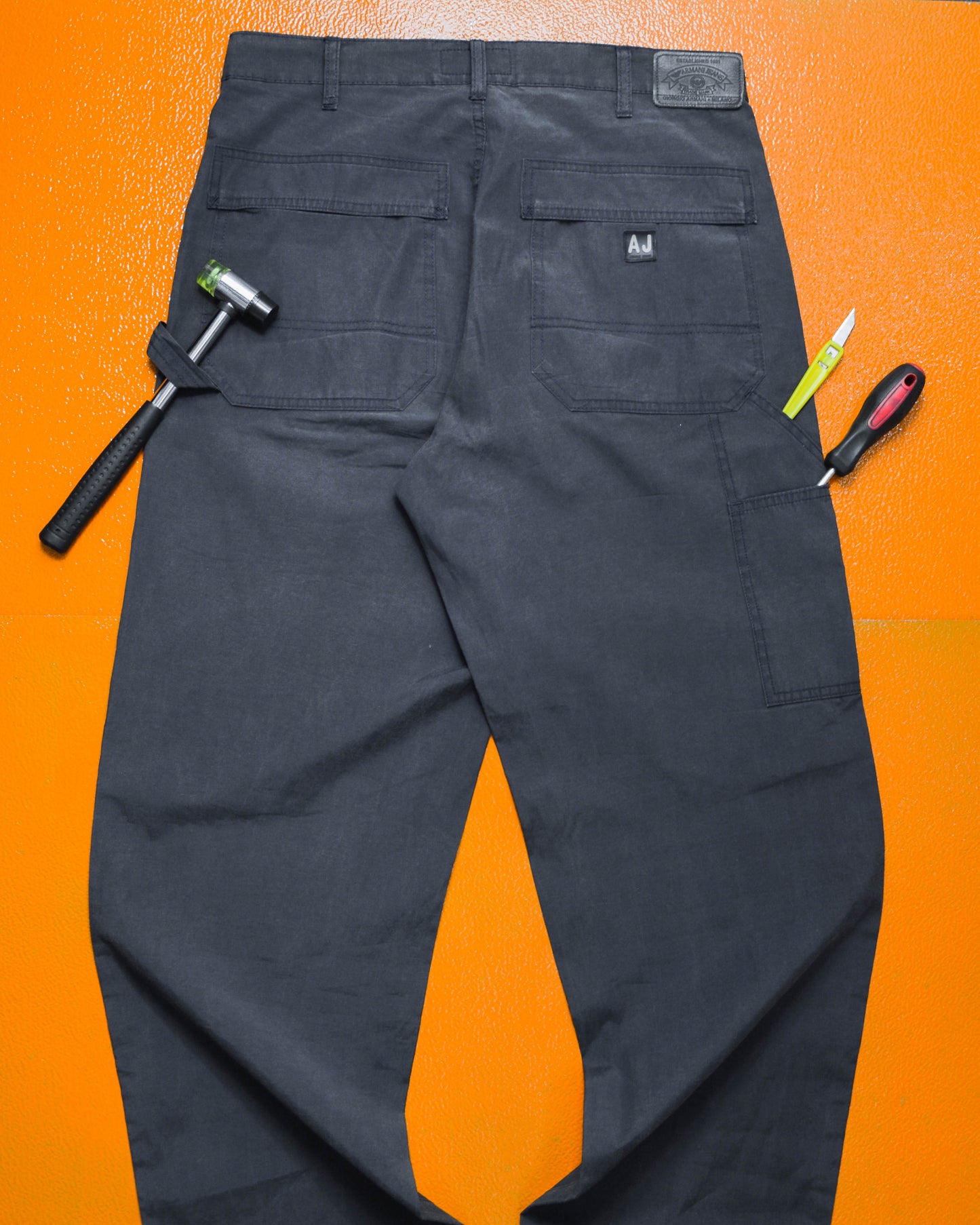 90s Lightweight Washed Navy Carpenter Utility Pants (~32~)