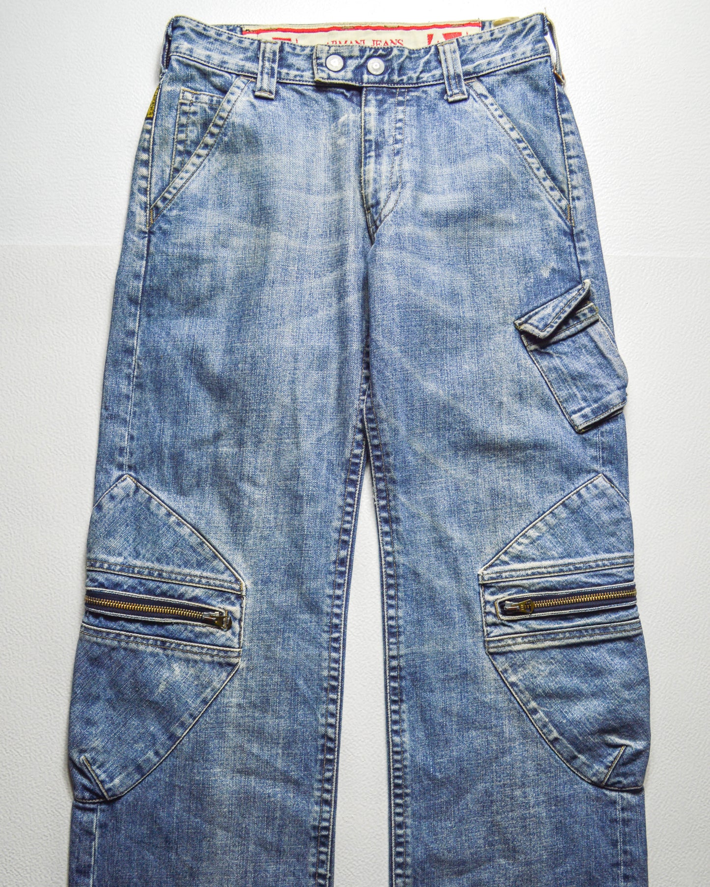 Early 2000s Asymmetrical Cargo Pocket Jeans (~30~)
