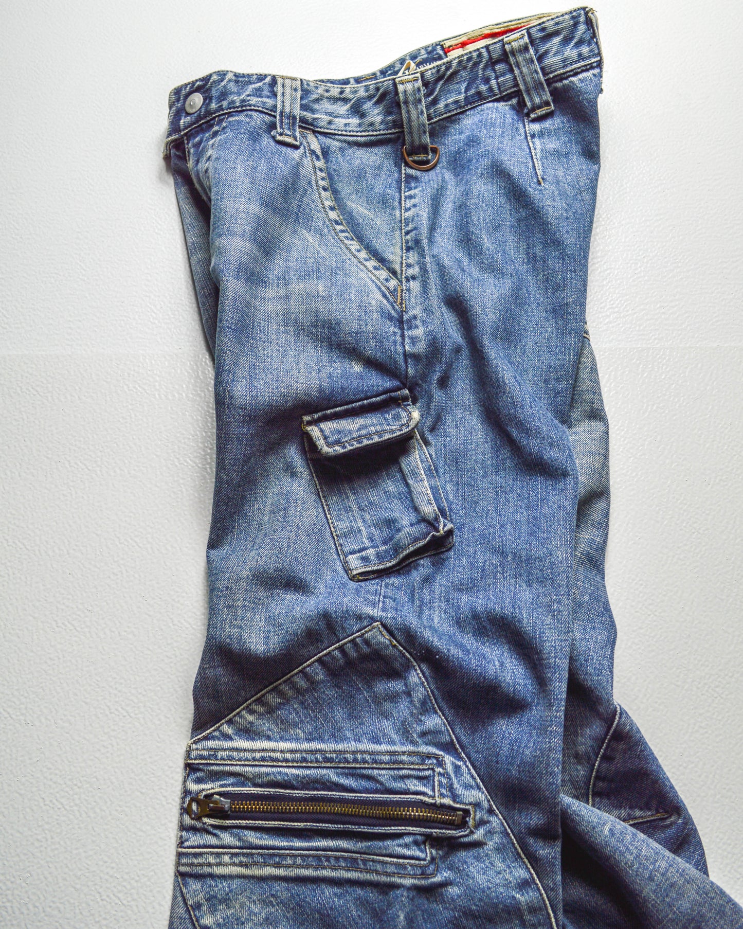 Early 2000s Asymmetrical Cargo Pocket Jeans (~30~)