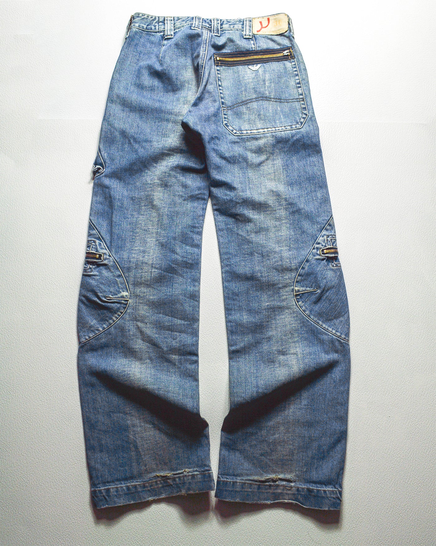 Early 2000s Asymmetrical Cargo Pocket Jeans (~30~)
