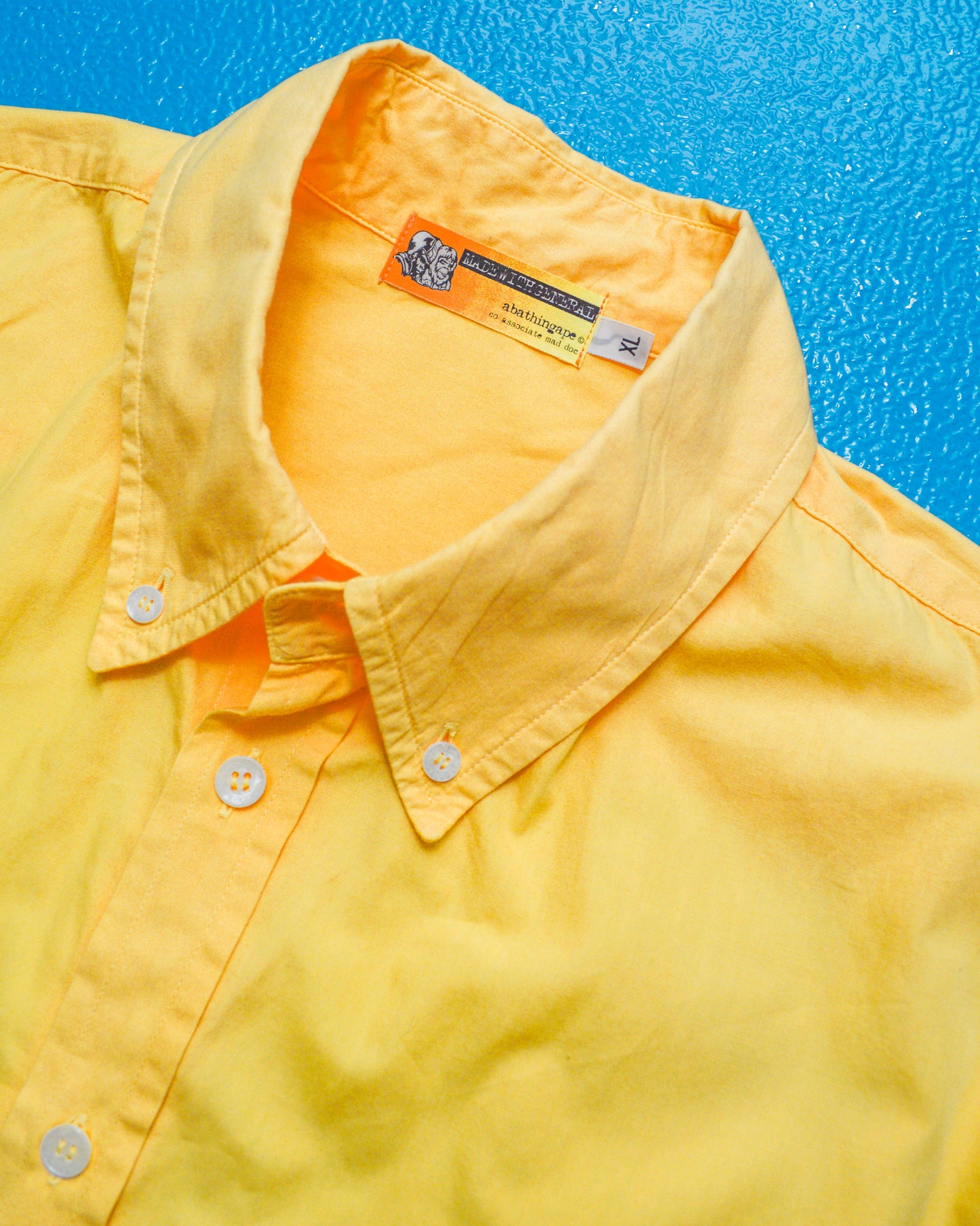 90s Orange Gradient Long-sleeve Shirt (~L~)