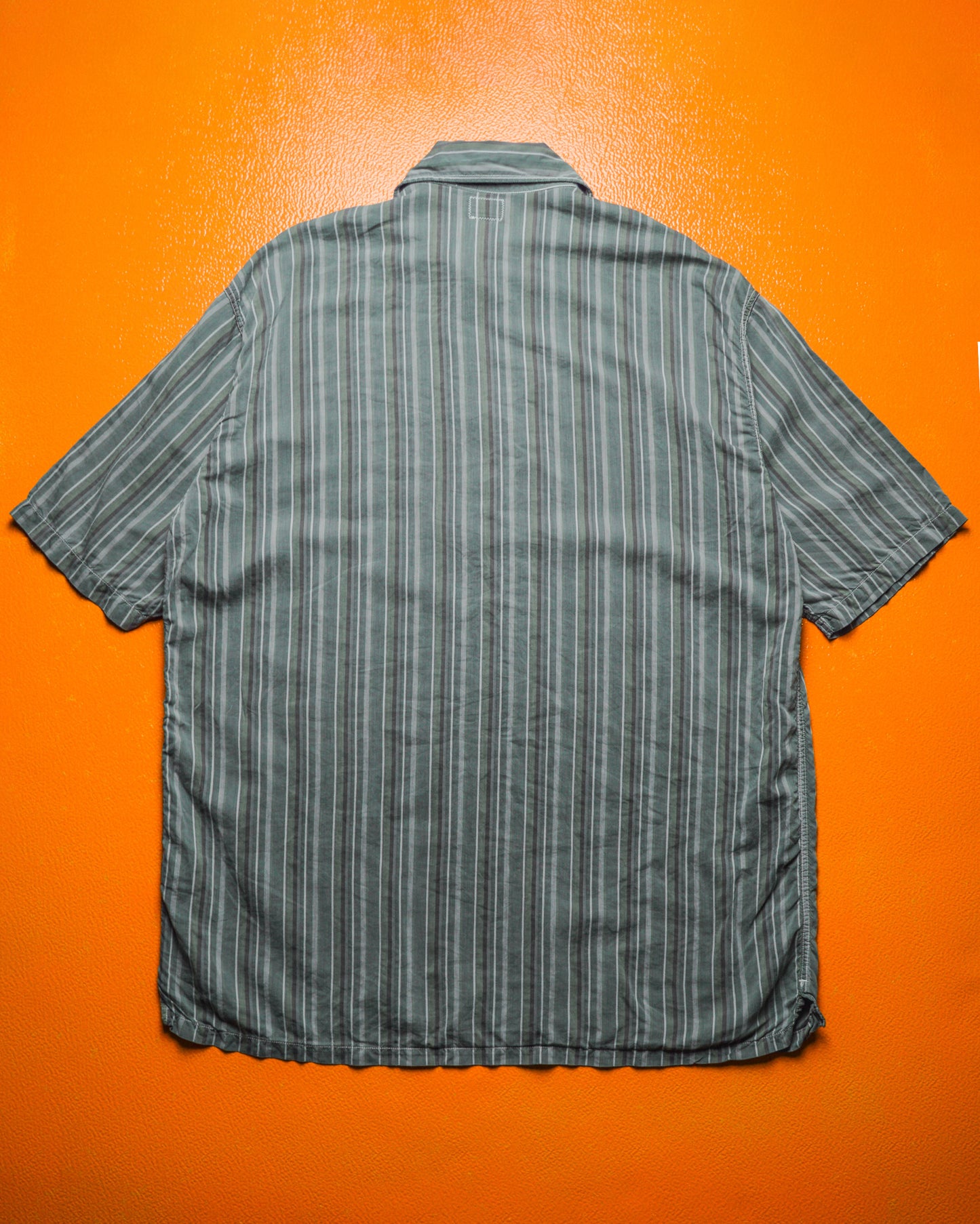 Massimo Osti 90s Quarter Zip Striped Shirt (~XL~)