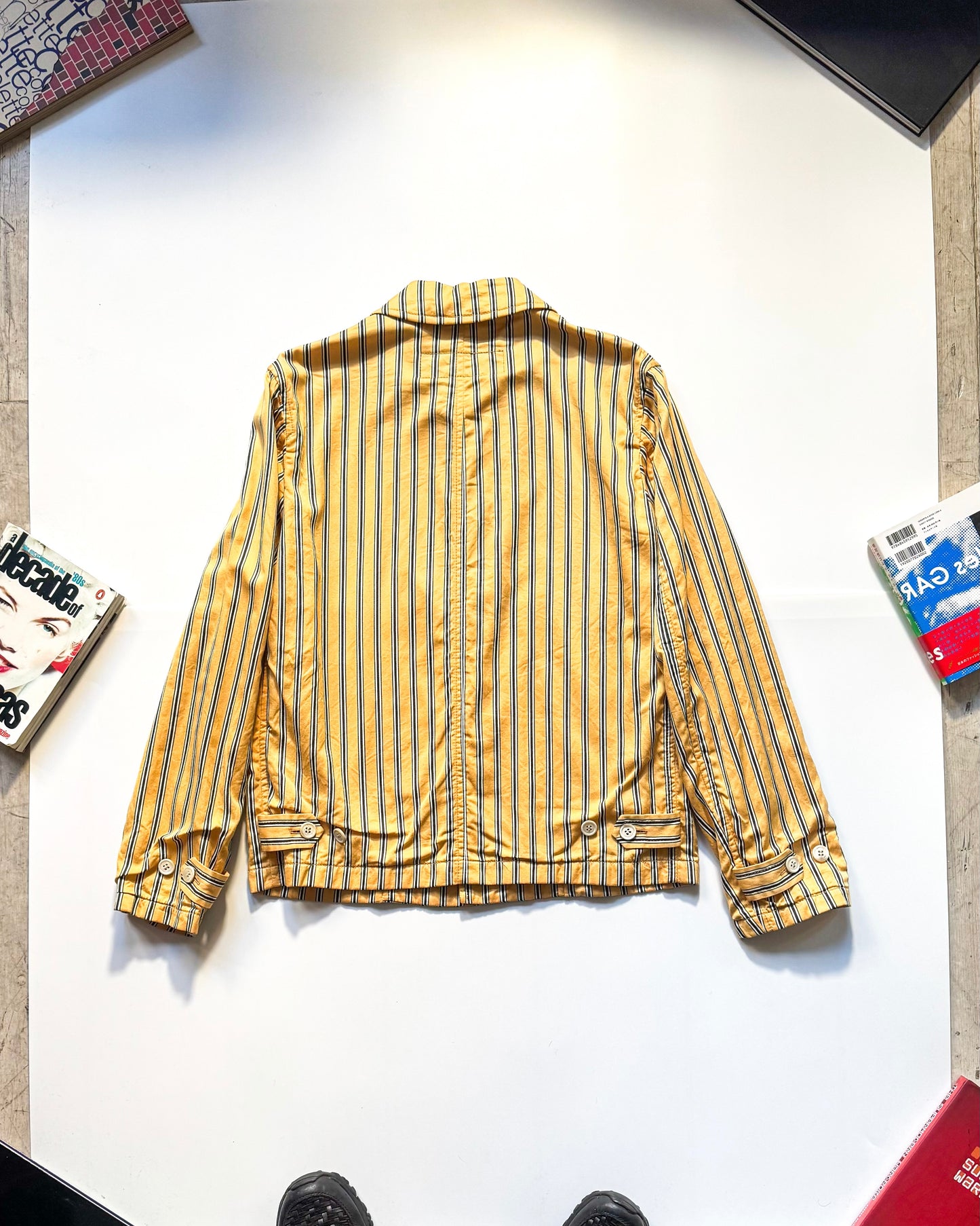 2003 Striped Yellow Light Work Jacket (~M~)