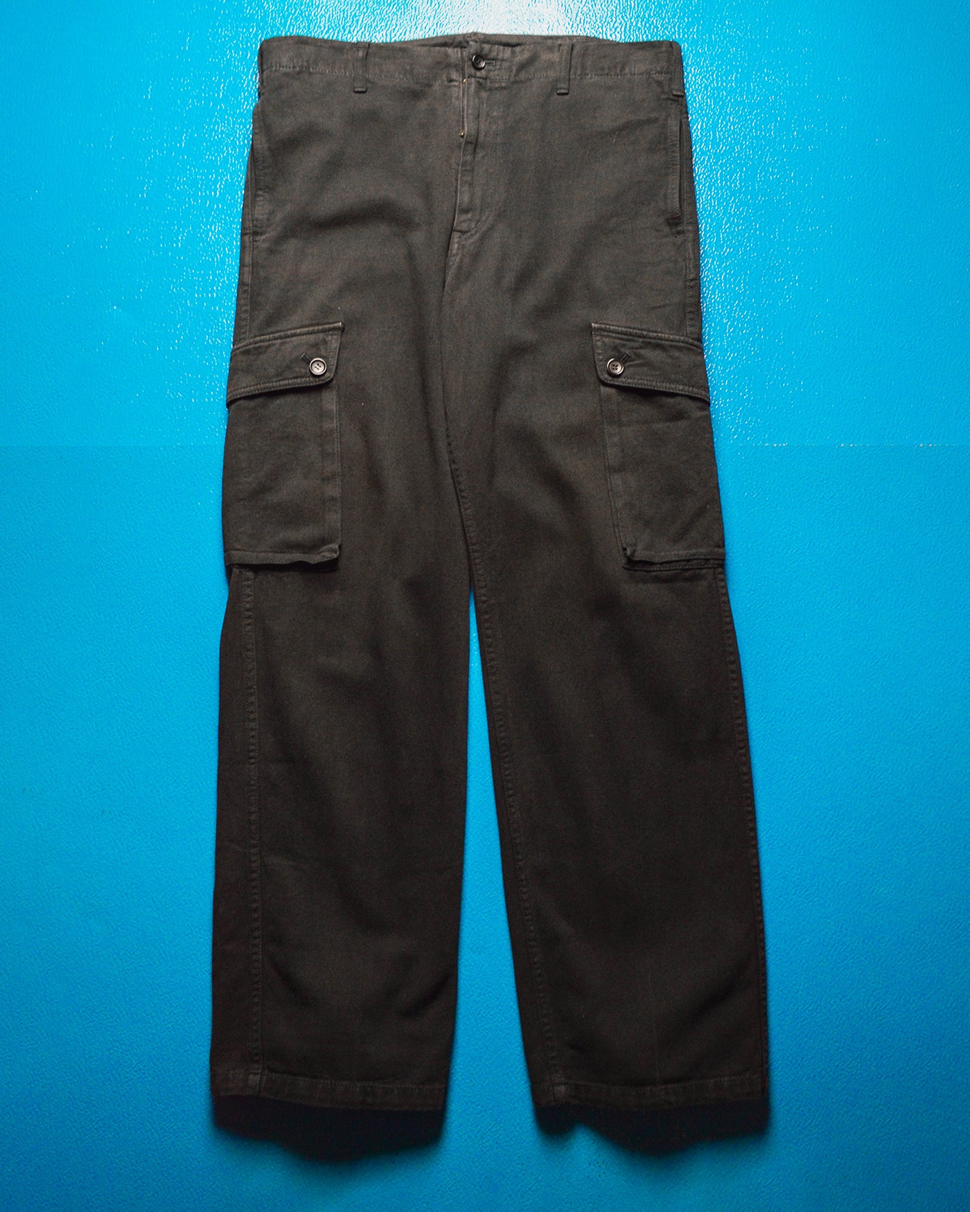 AW07 Slanted Pocket Black Cargo Pants (33~34)