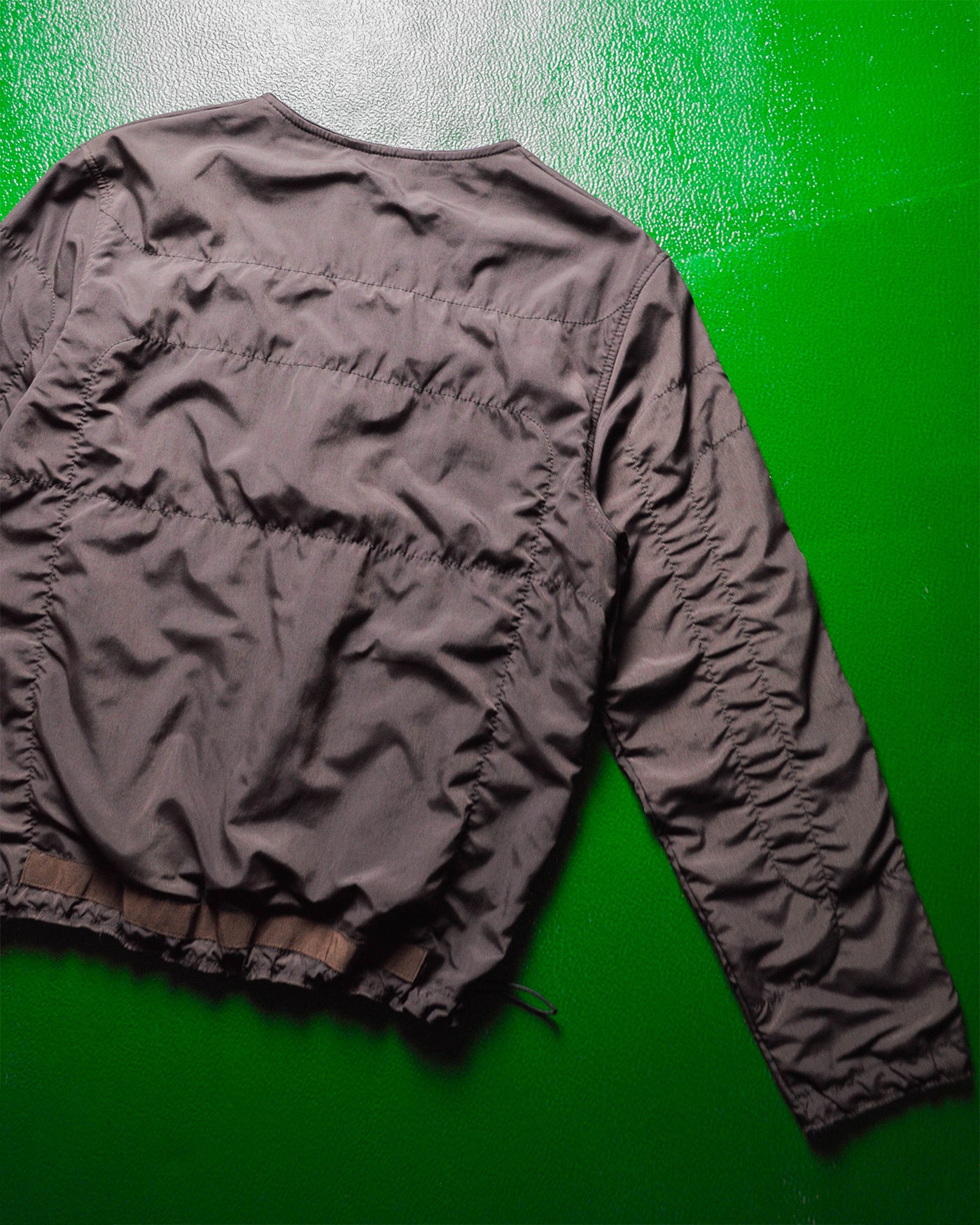 AW05 Brown Panelled Liner Style Mid Layer Jacket (M)