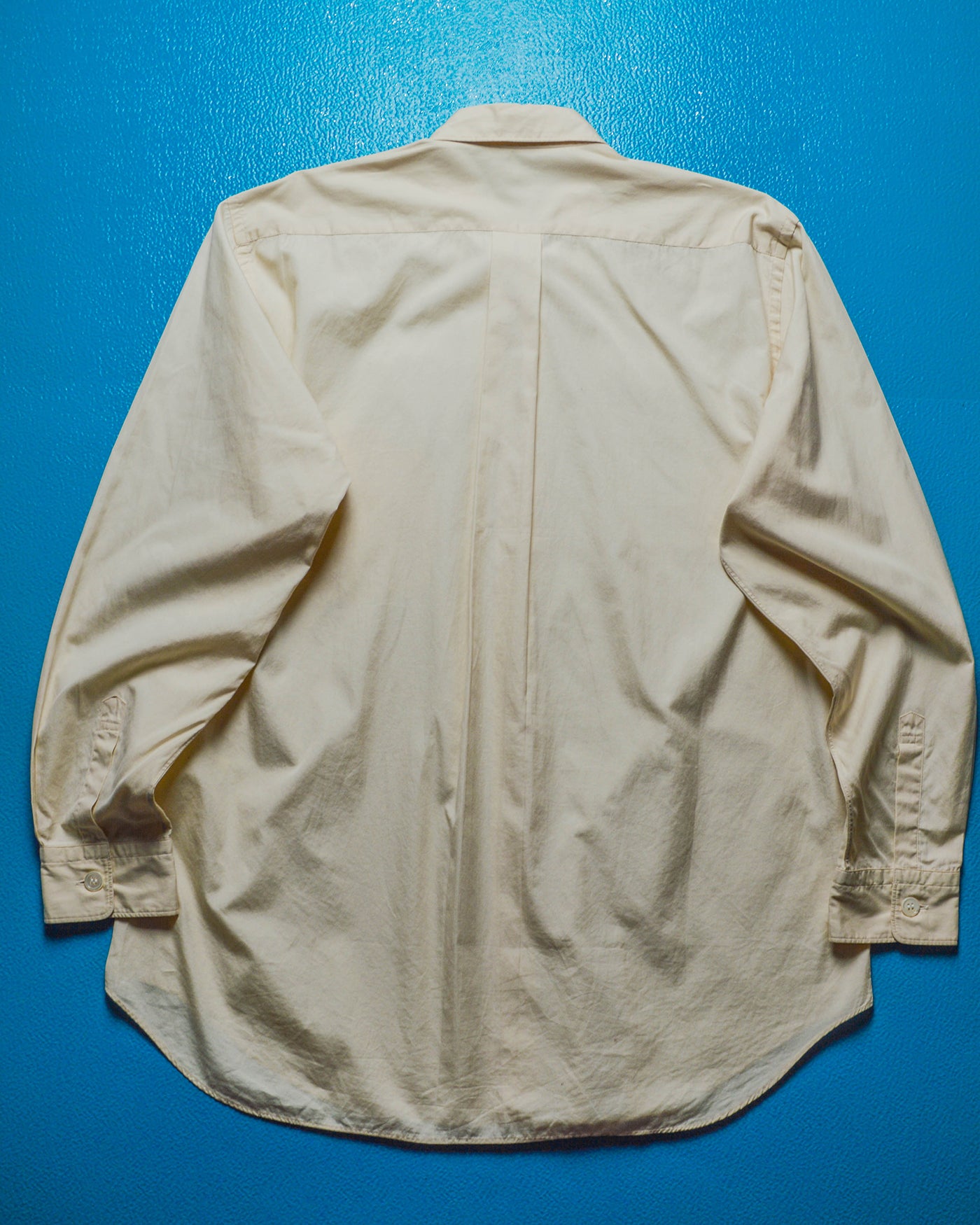 2001 Cream Floral Trim Appliqué Shirt (~L~)