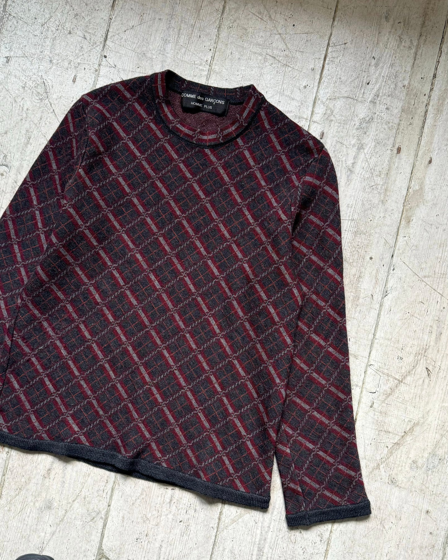 AW 1997 Argyle Pattern Knit Jumper (~S~)