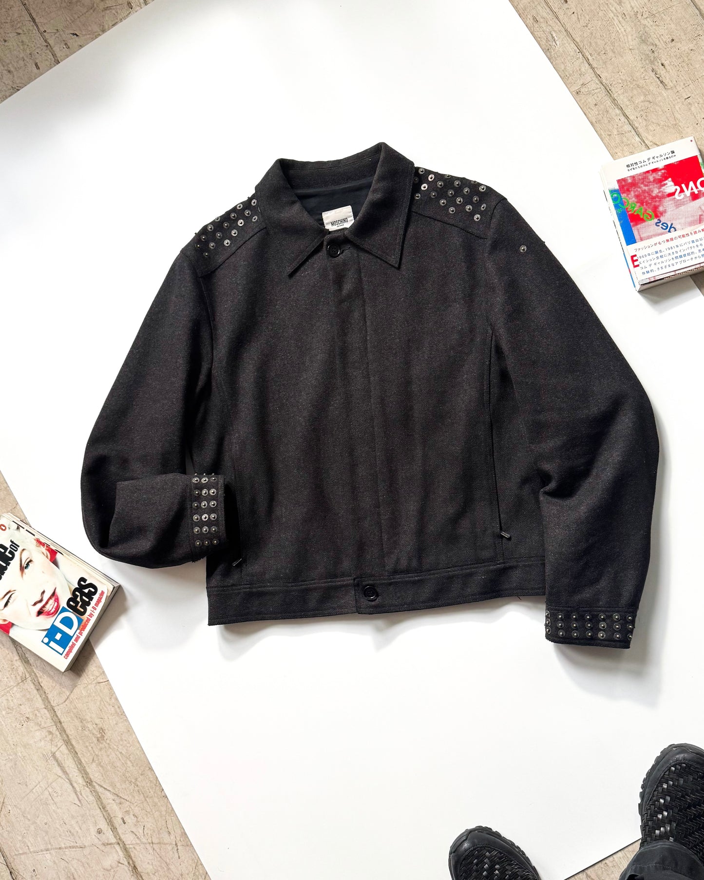 Early 2000s Studded Snap Embellished Work Jacket (~L~)