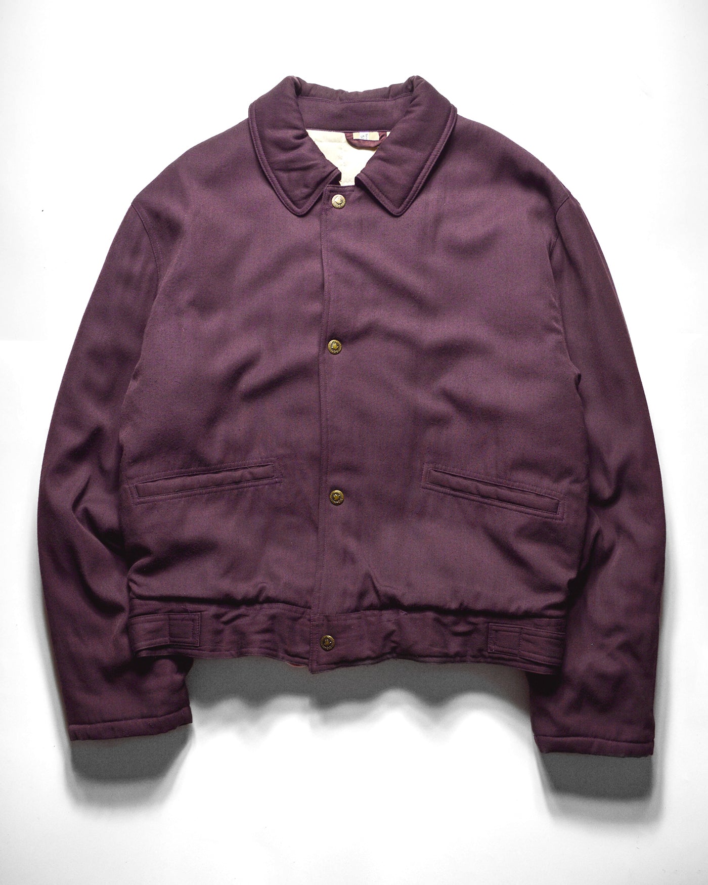 80s Plum Purple Padded Work Jacket (~L~)