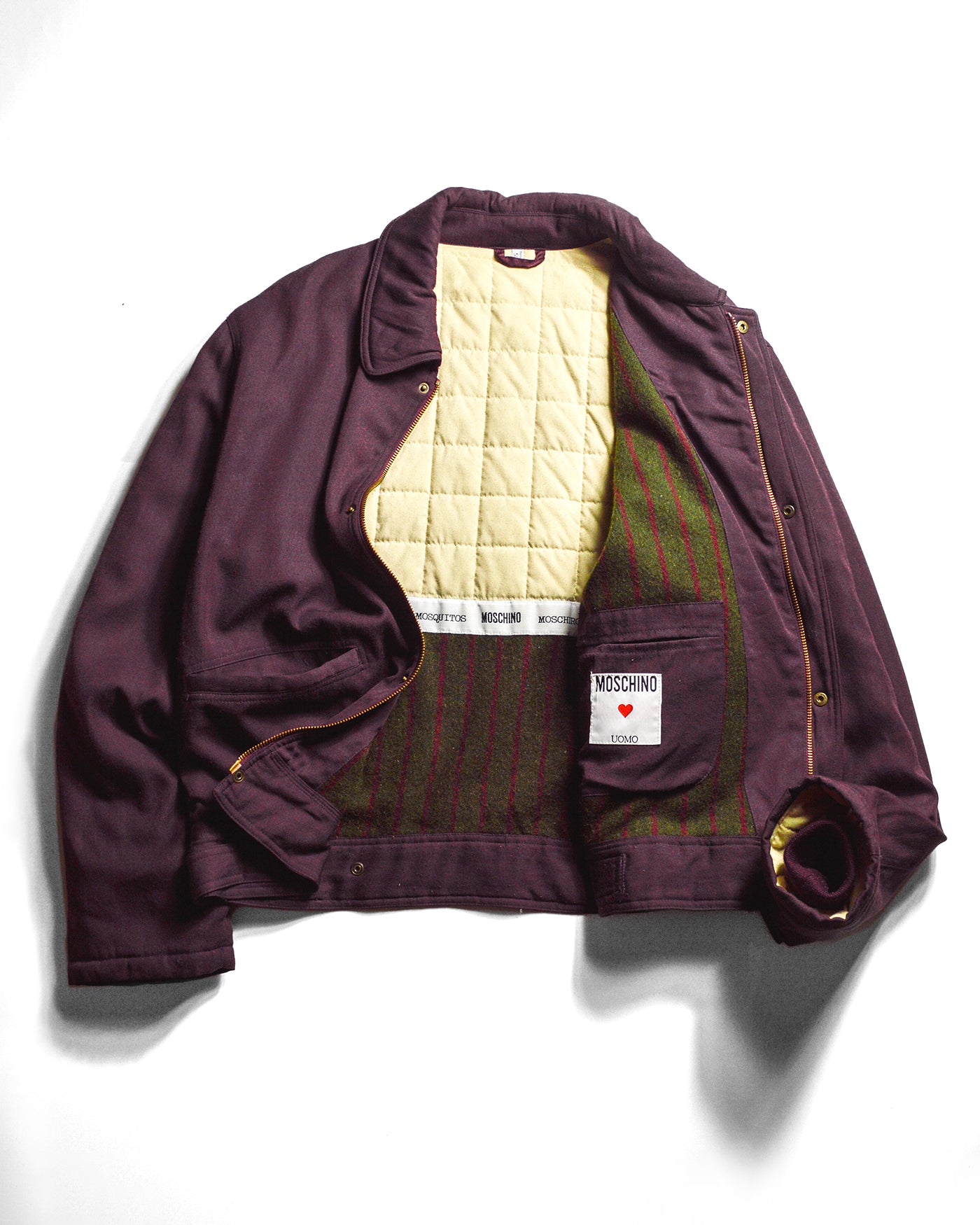 80s Plum Purple Padded Work Jacket (~L~)