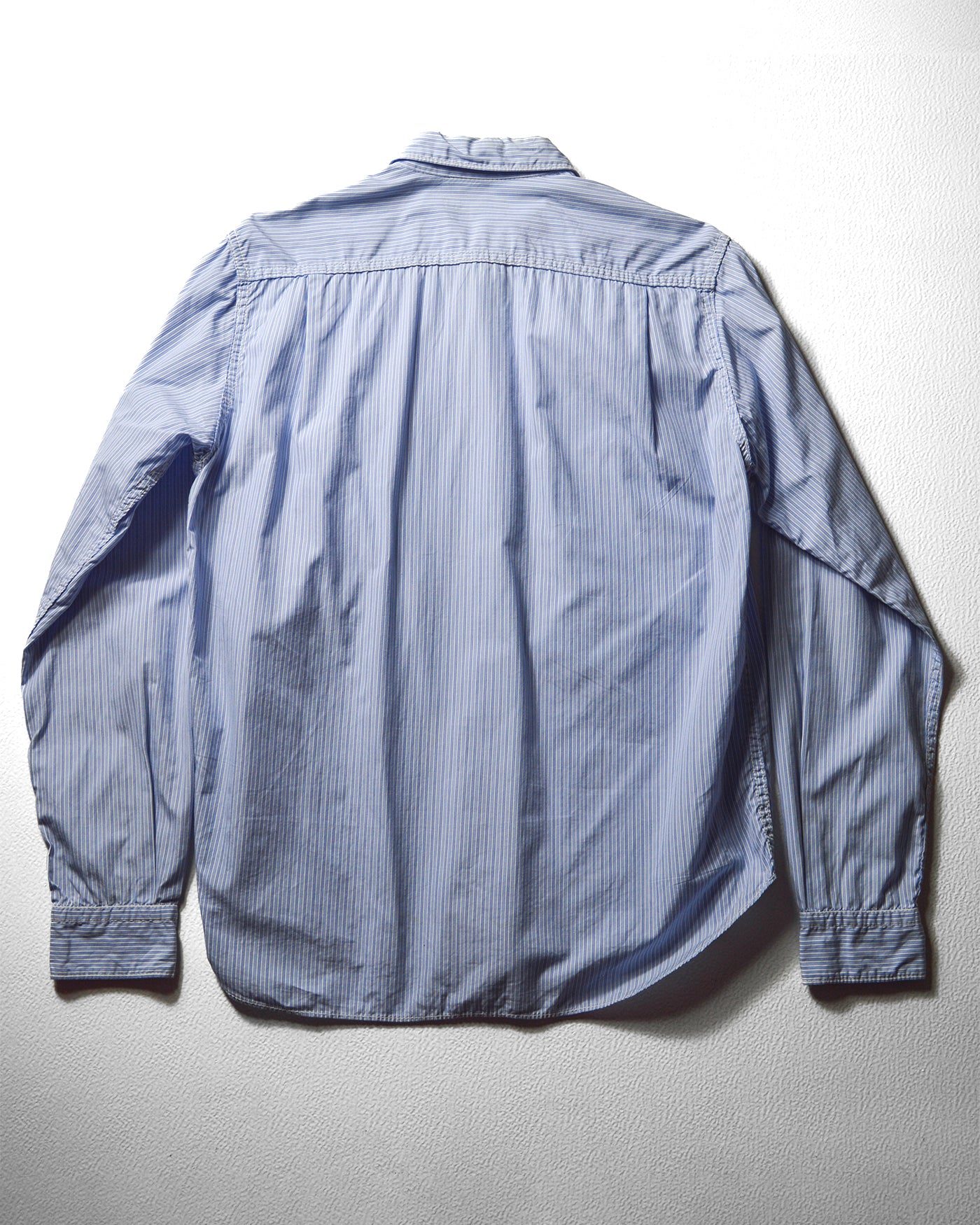 2007 Striped Blue 3-d Cargo Patch Pocket Shirt (M)