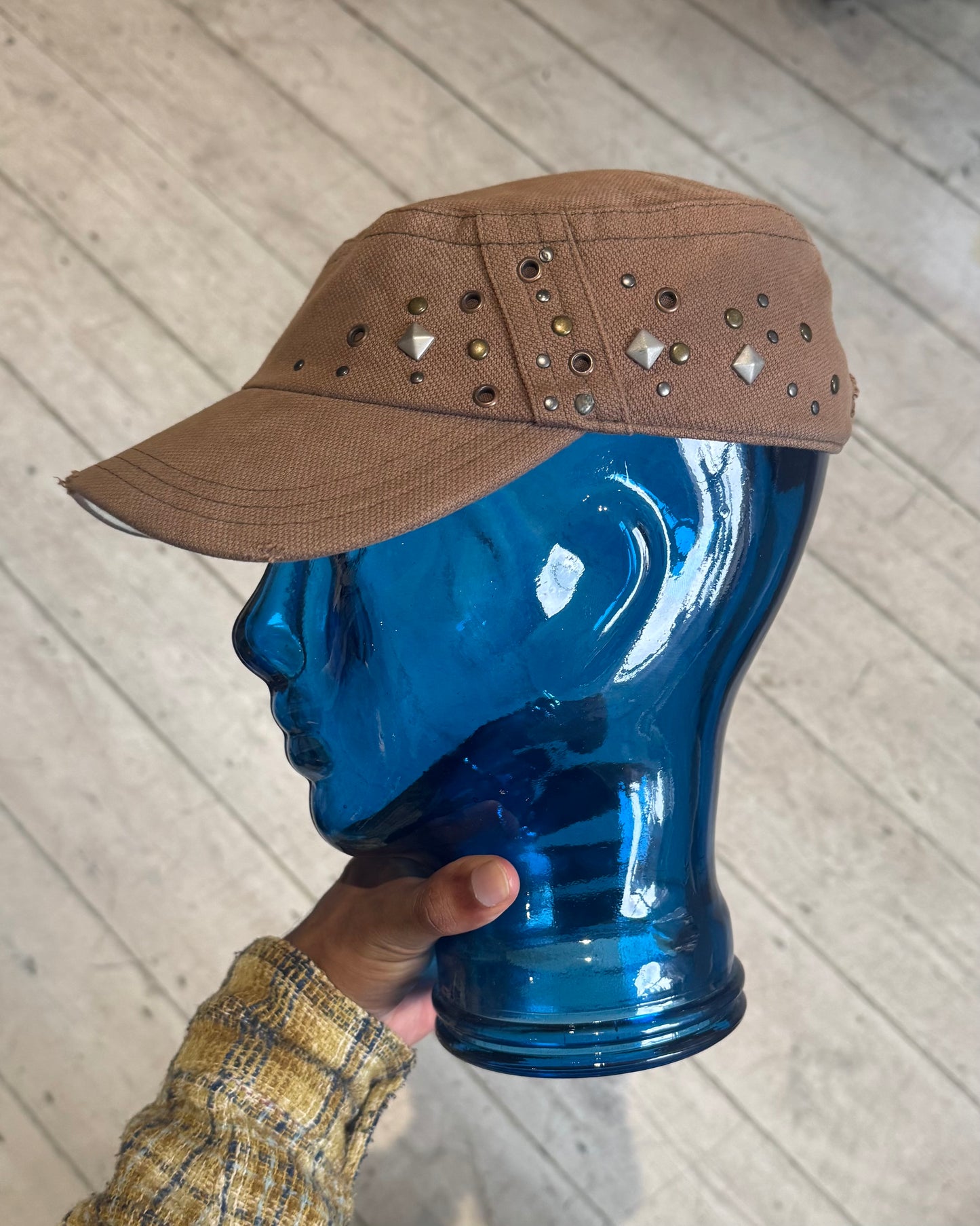 2000s Studded Military / Army Style Hat (OS)