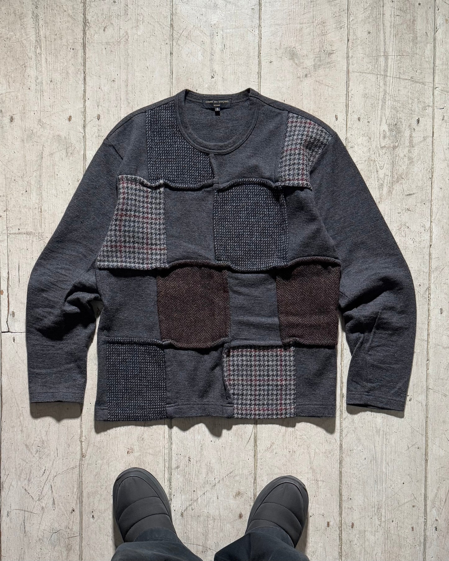 2006 Grey Patchwork Style Front Top(S~M)
