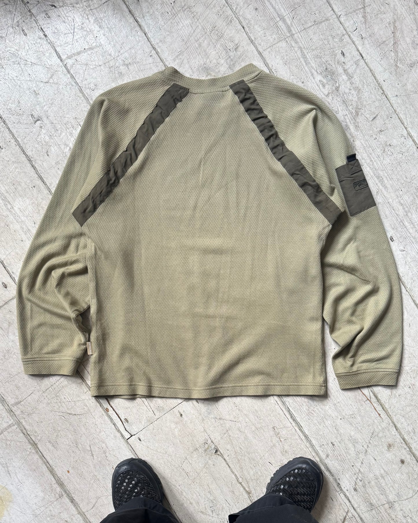 Jersey Shoulder Seam Taped Longsleeve Top (S~M)