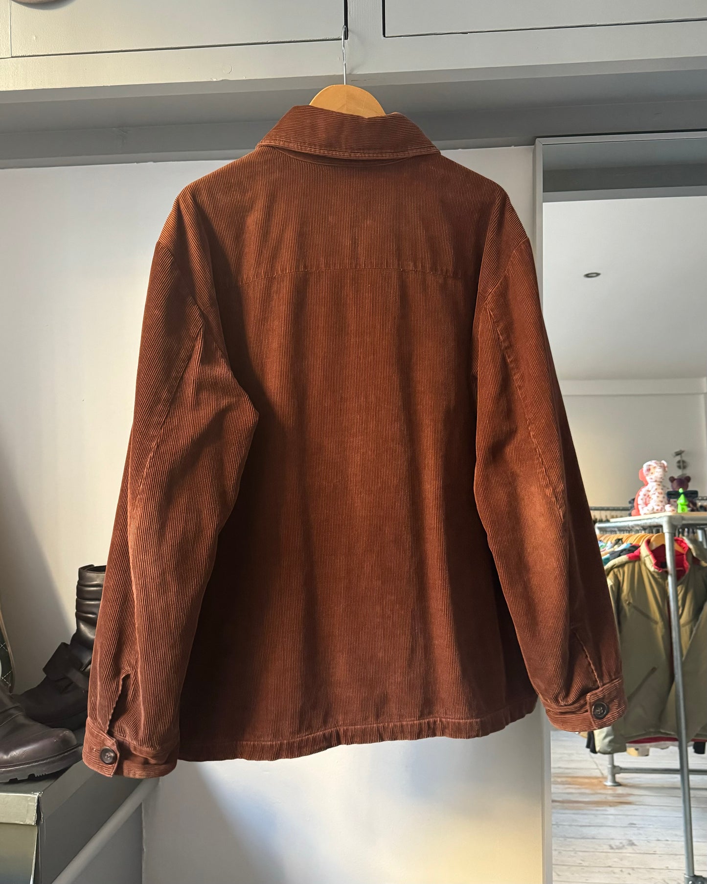 AW2000 Burnt Orange / Brown Corduroy Jacket (~XL~)