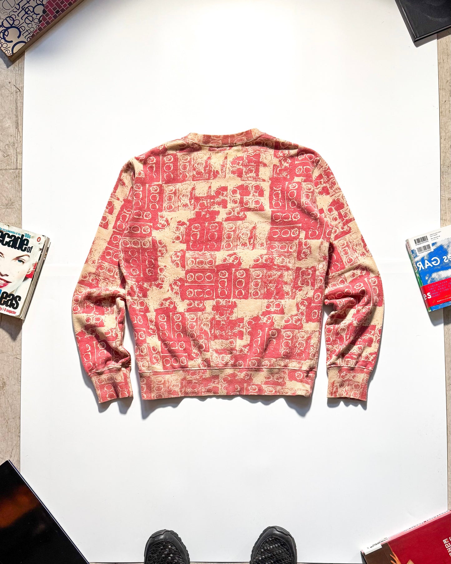2007 Cream / Dusty Pink Speaker Print Jumper (~M~)