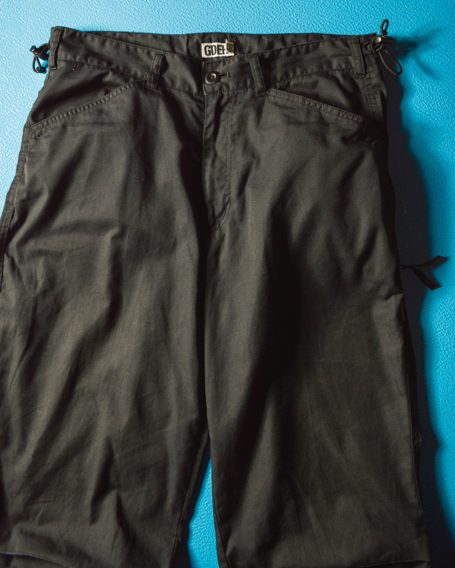 Black Asymmetrical Technical Track Pants (~32~)