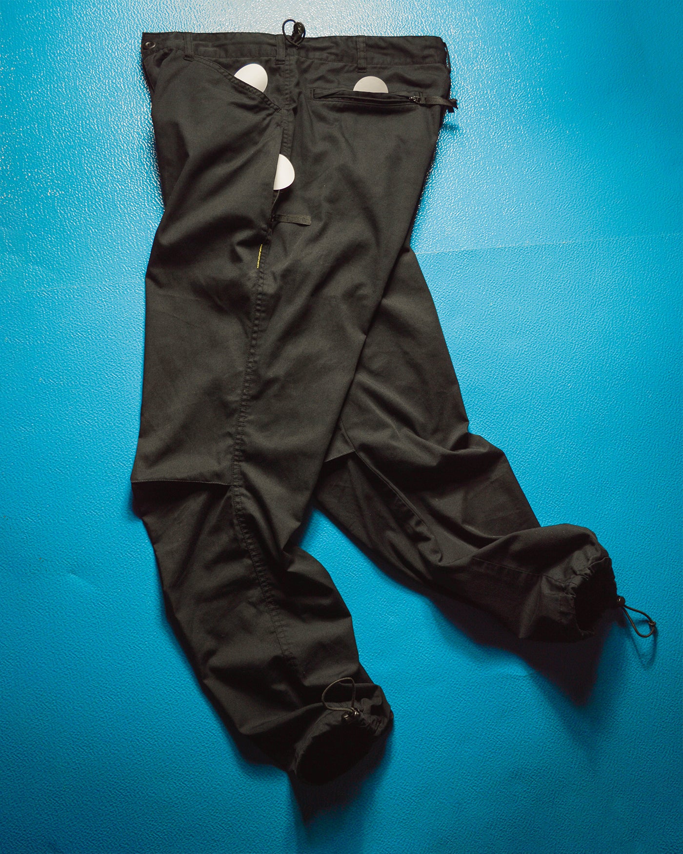 Black Asymmetrical Technical Track Pants (~32~)