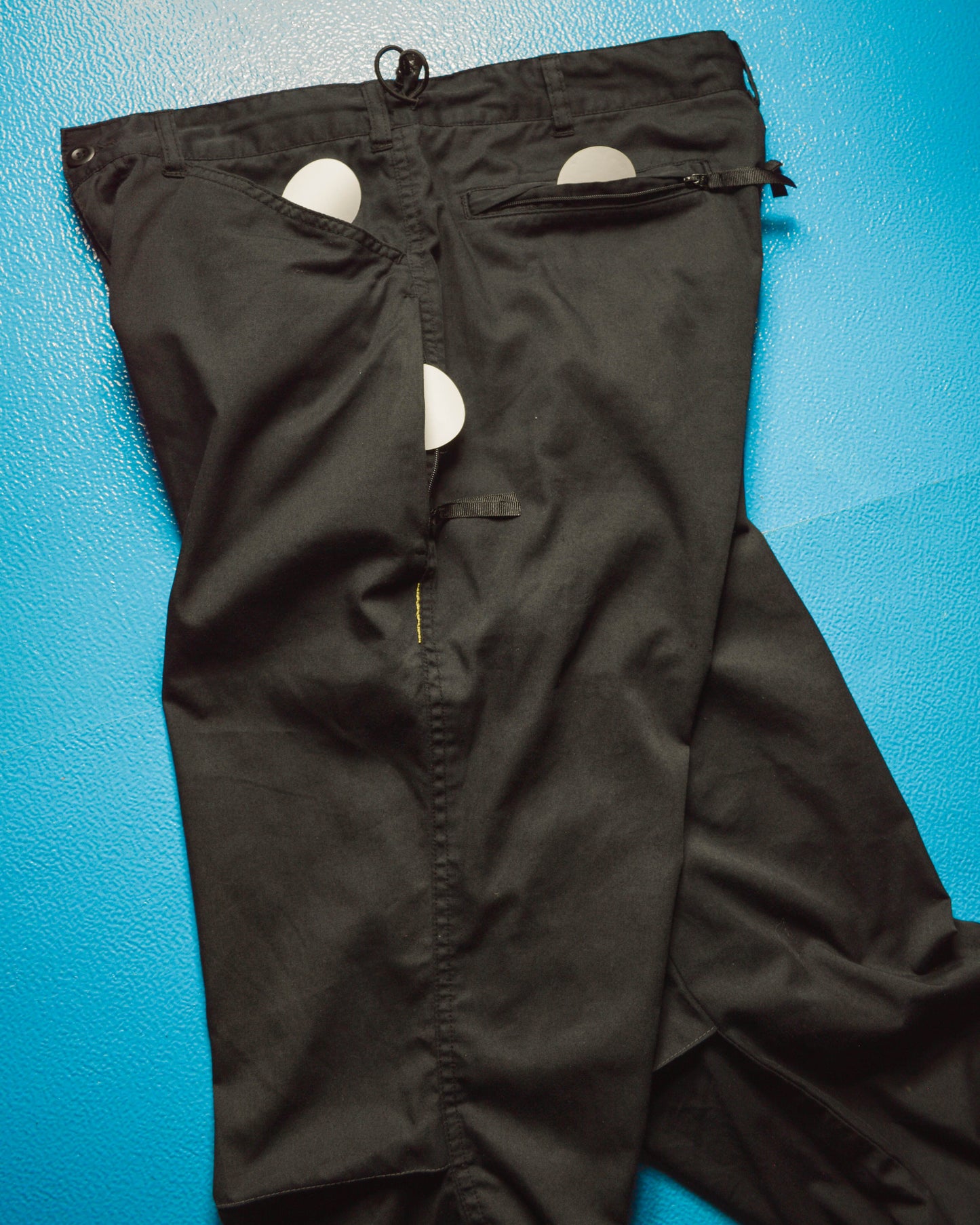 Black Asymmetrical Technical Track Pants (~32~)