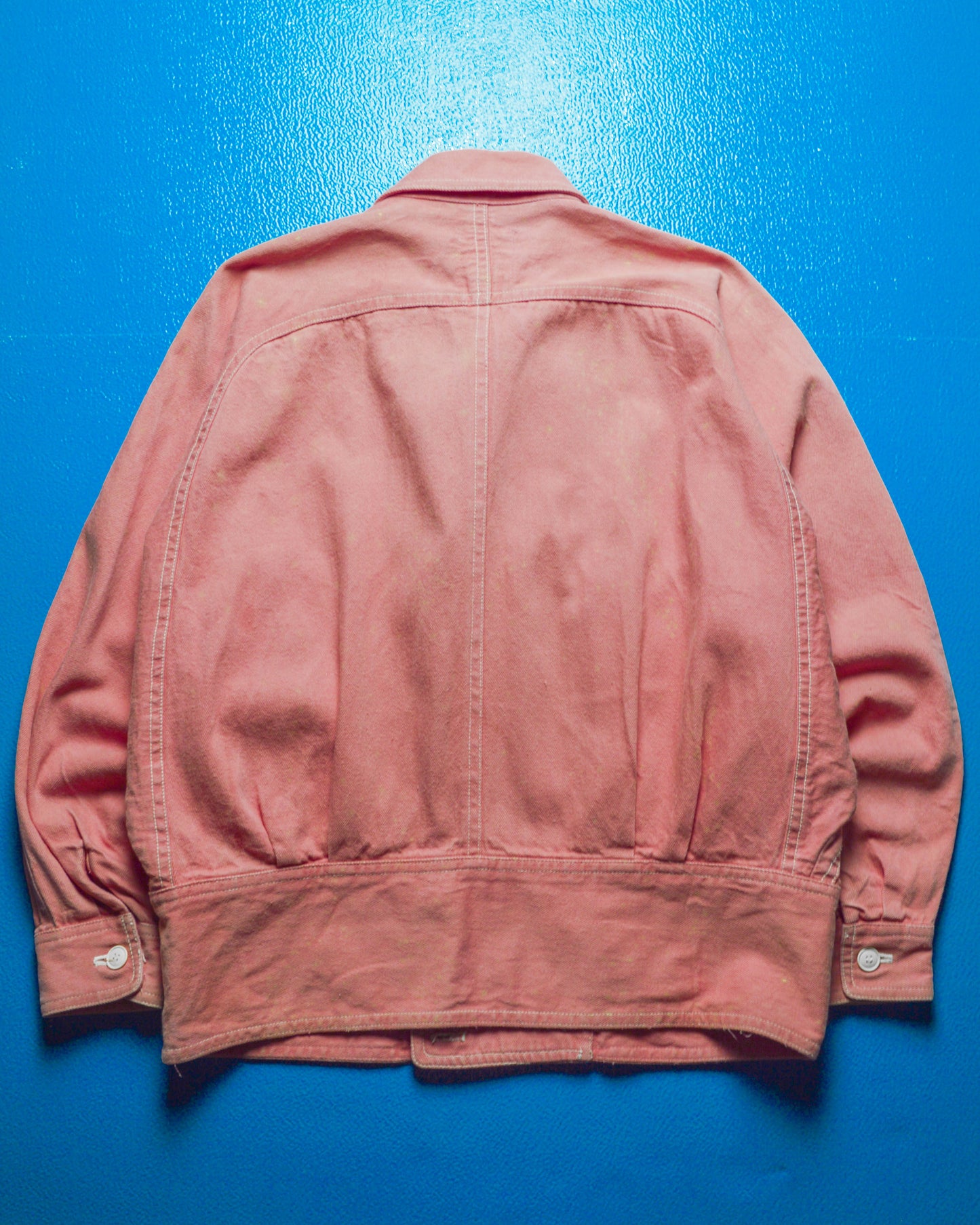 Bat Wing Cut / Freedom Style Sleeve Pink Cargo Jacket (~M~)