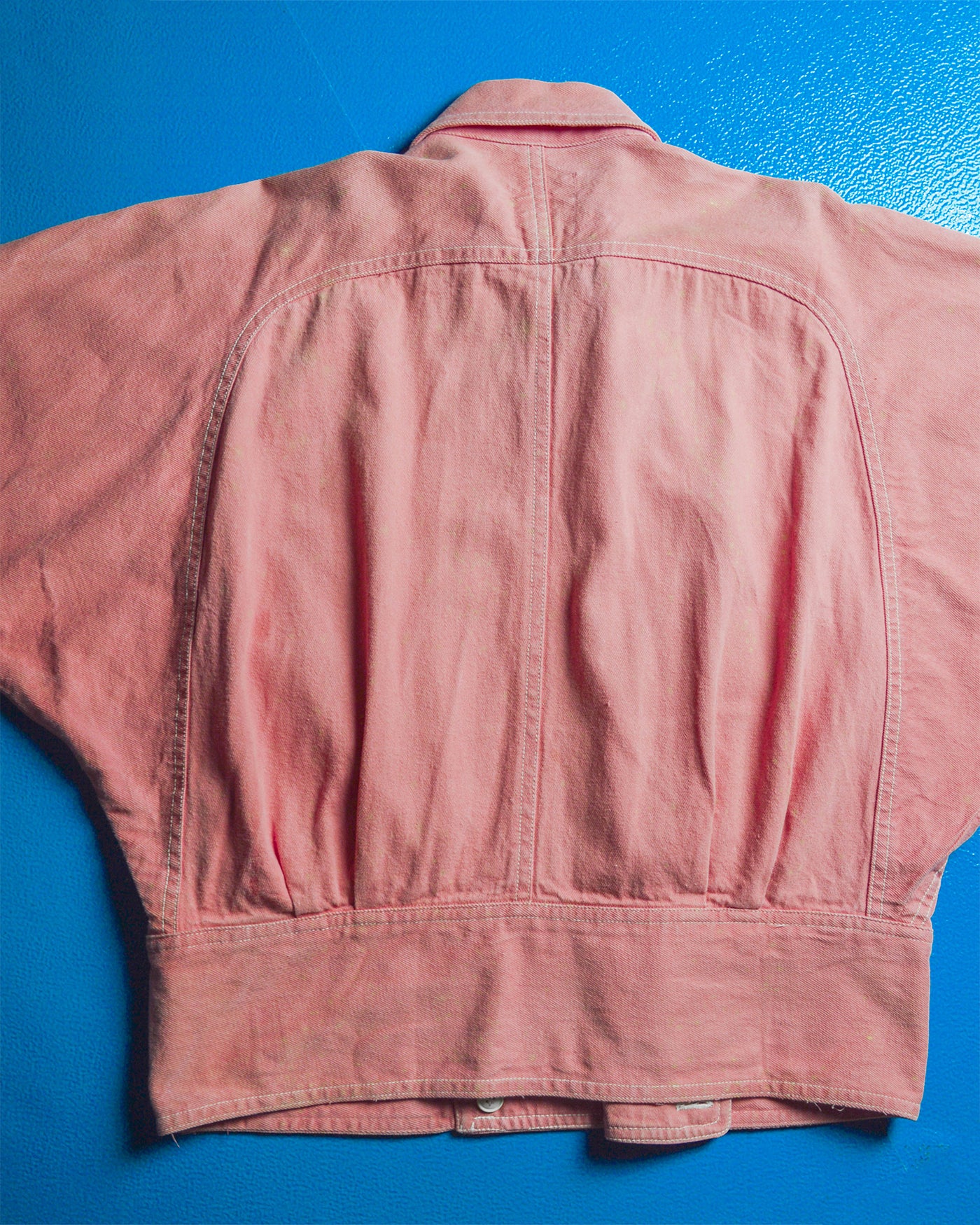 Bat Wing Cut / Freedom Style Sleeve Pink Cargo Jacket (~M~)