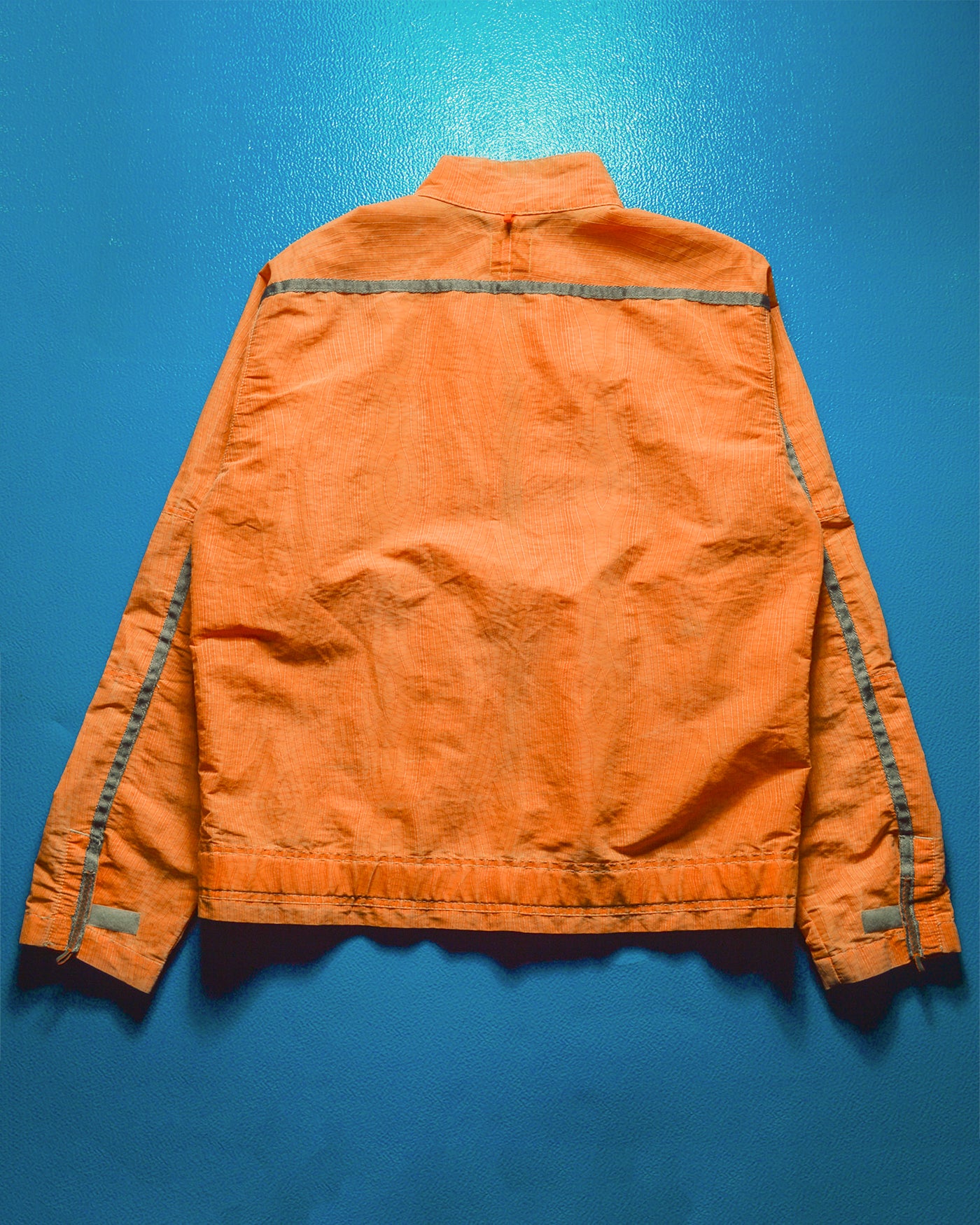 2005 Orange Grain Stitch Pattern Parachute Jacket (~XL~)