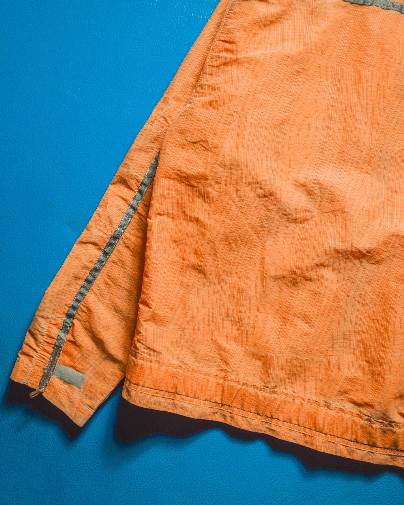 2005 Orange Grain Stitch Pattern Parachute Jacket (~XL~)