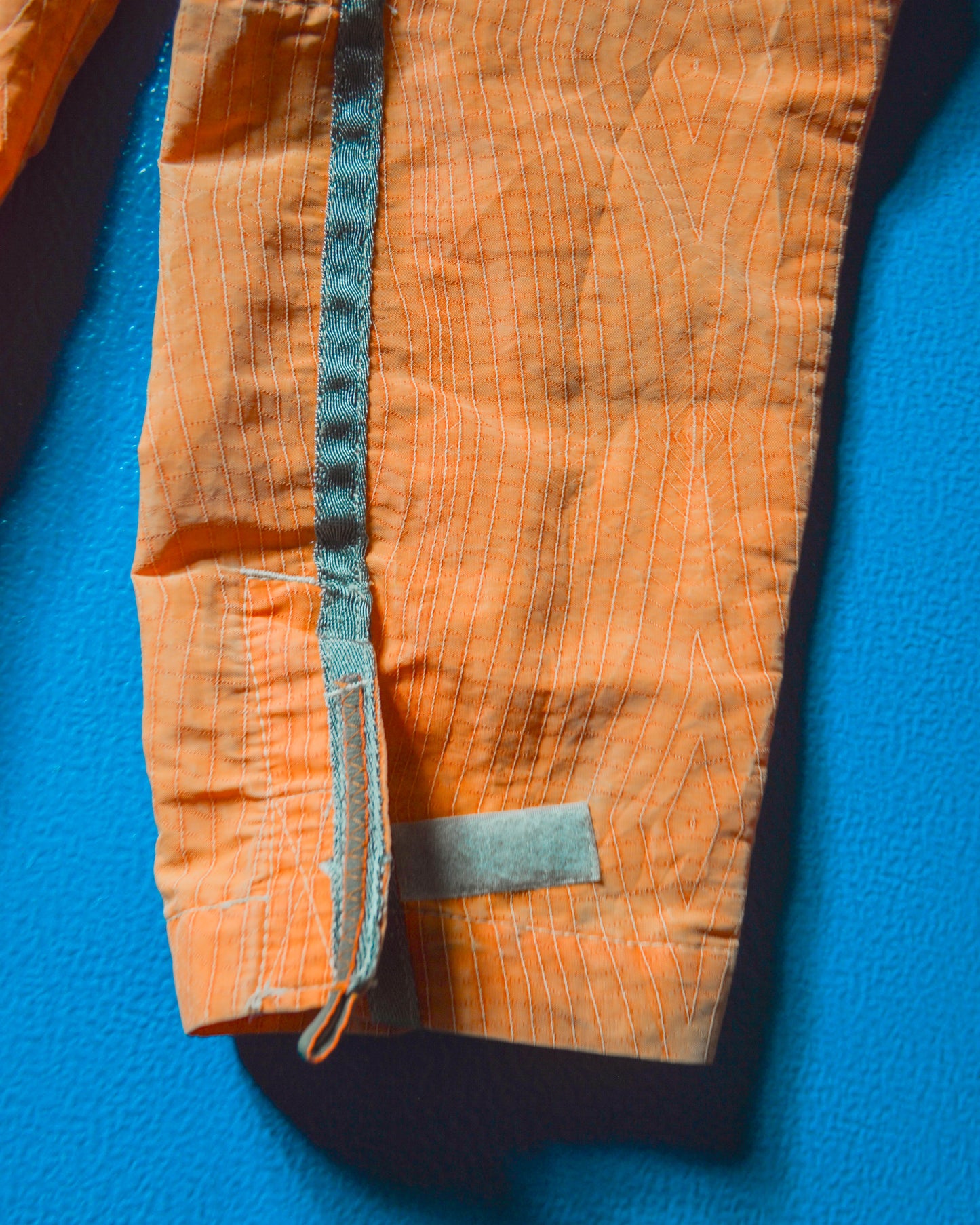 2005 Orange Grain Stitch Pattern Parachute Jacket (~XL~)