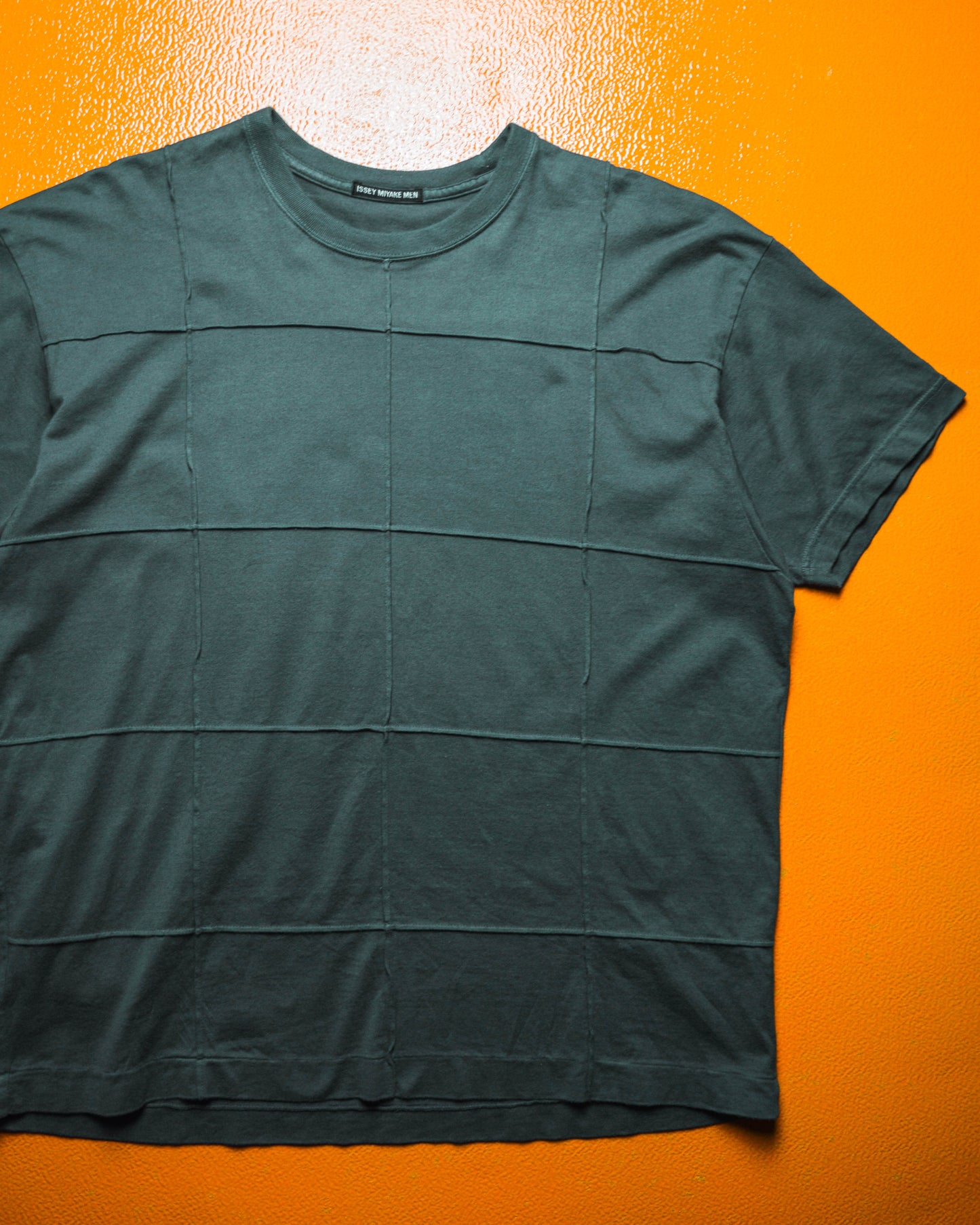 Square Panelled Muted Green Grey Tonal T-shirt (~M~)