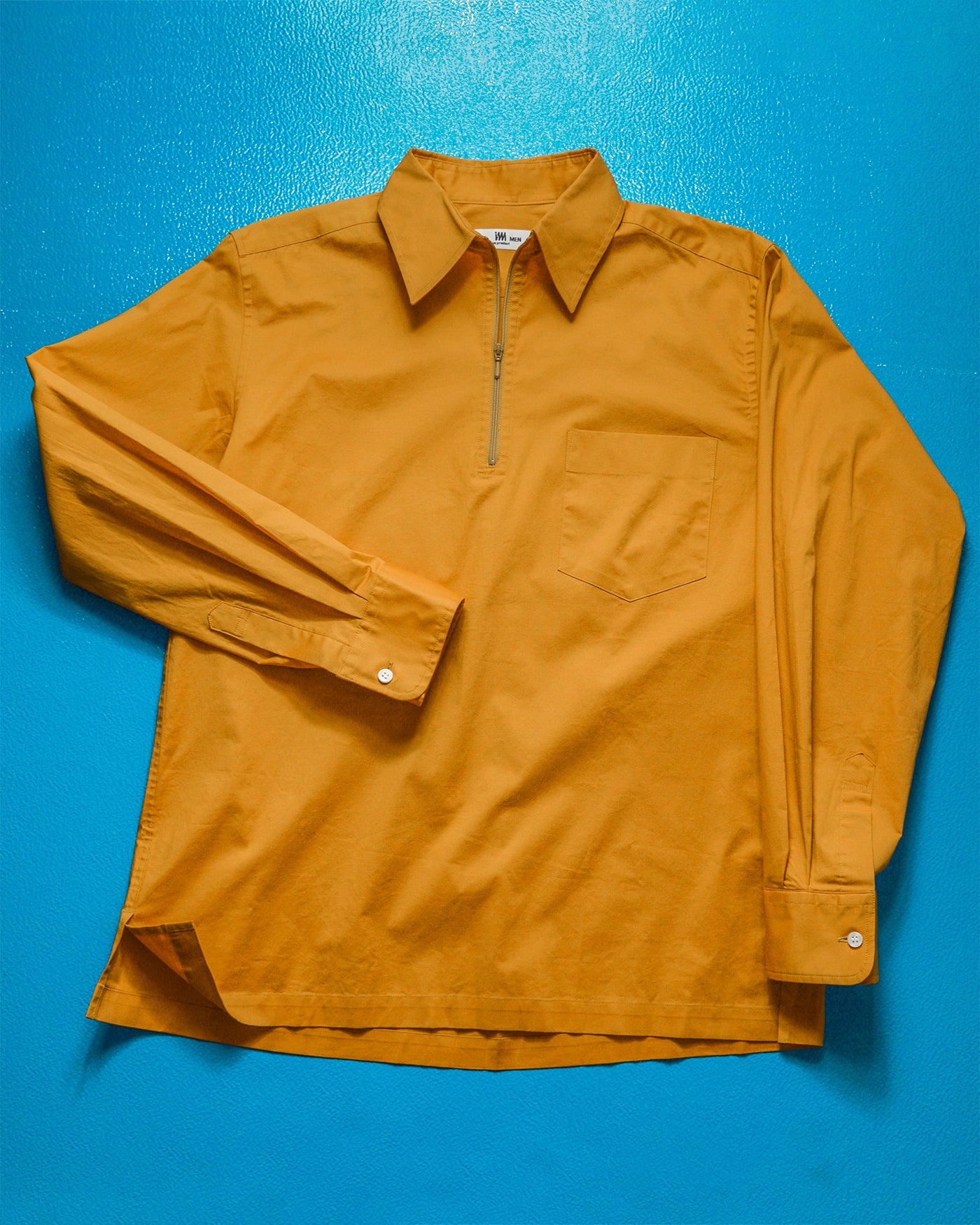 Design Studio Mustard Yellow Quarter Zip Shirt (M~L)
