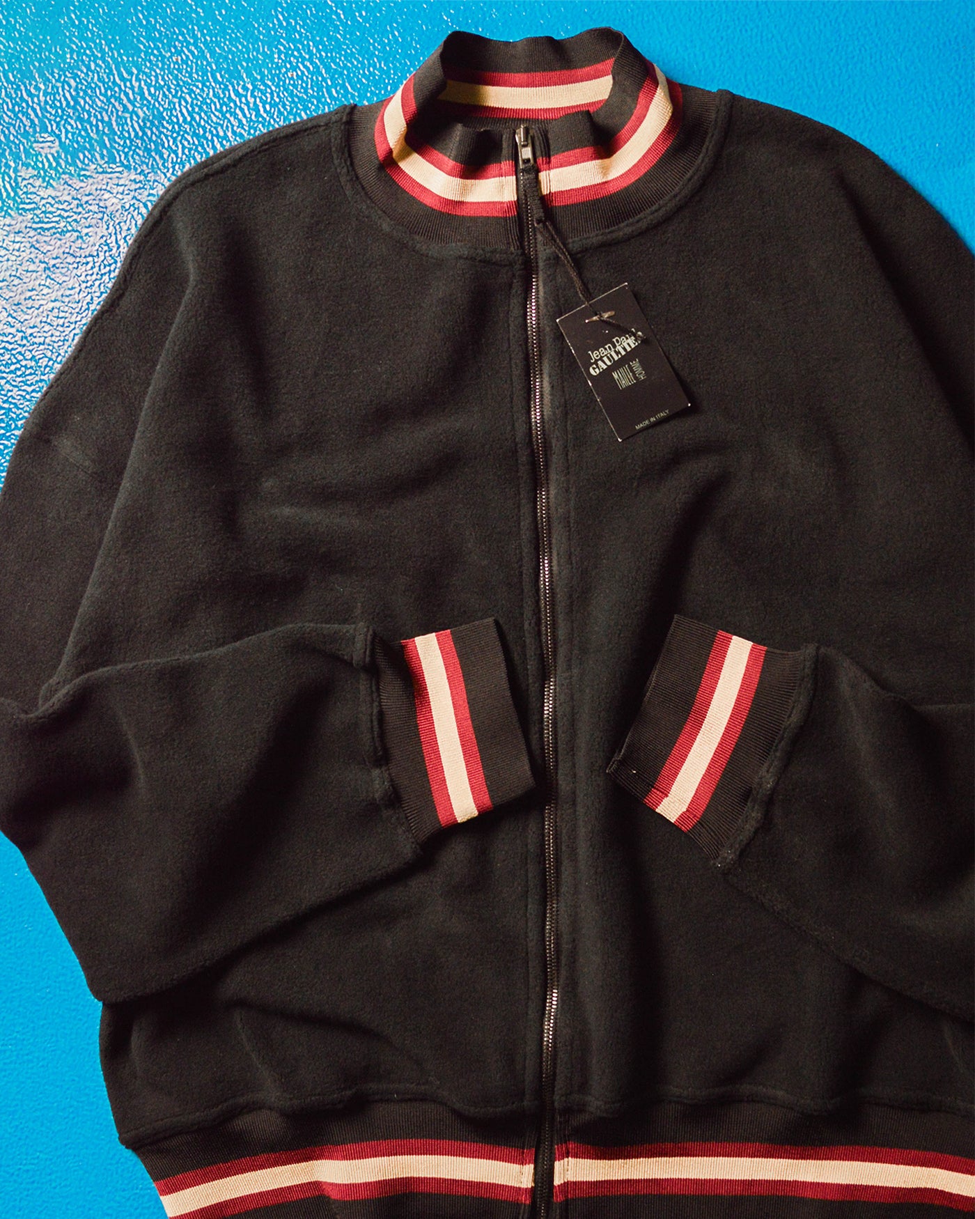 Luxe Ribbed Ultra Soft Micro Fleece Track Jacket(~M~)