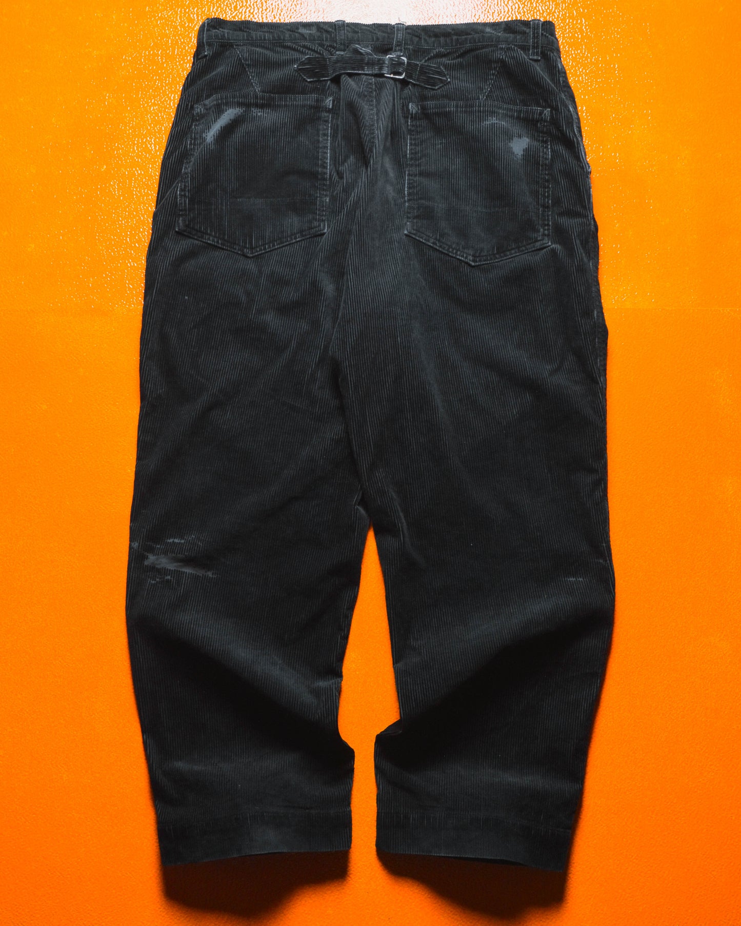 2017 Black Distressed Corduroy Trousers (32~34)