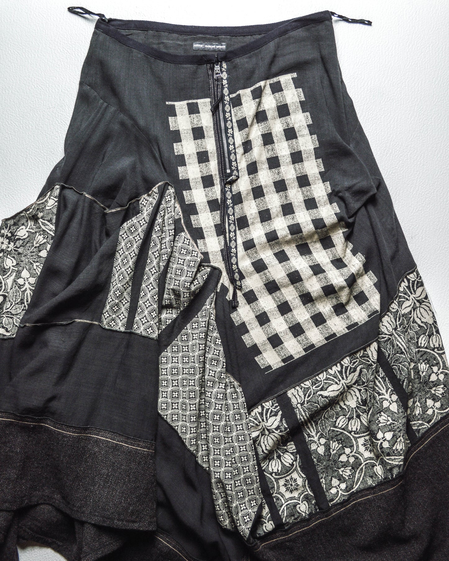 Patchwork Asymmetrical Skirt (44)