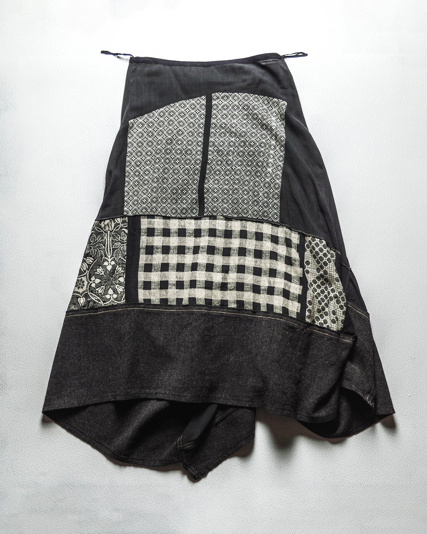 Patchwork Asymmetrical Skirt (44)