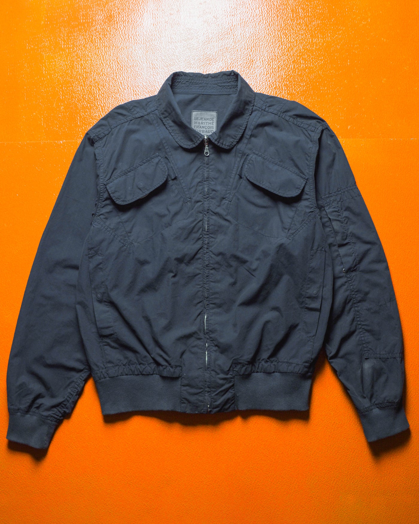 Navy Panelled Multipocket Light Aviator Jacket (M~L)