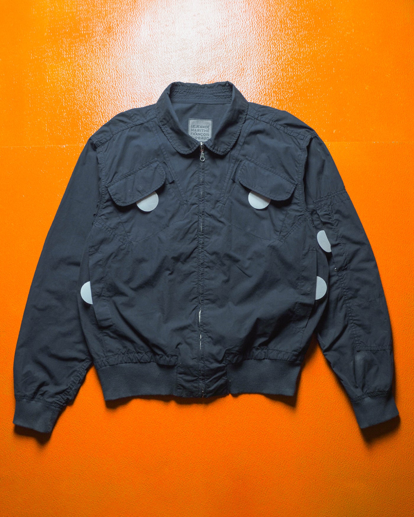 Navy Panelled Multipocket Light Aviator Jacket (M~L)